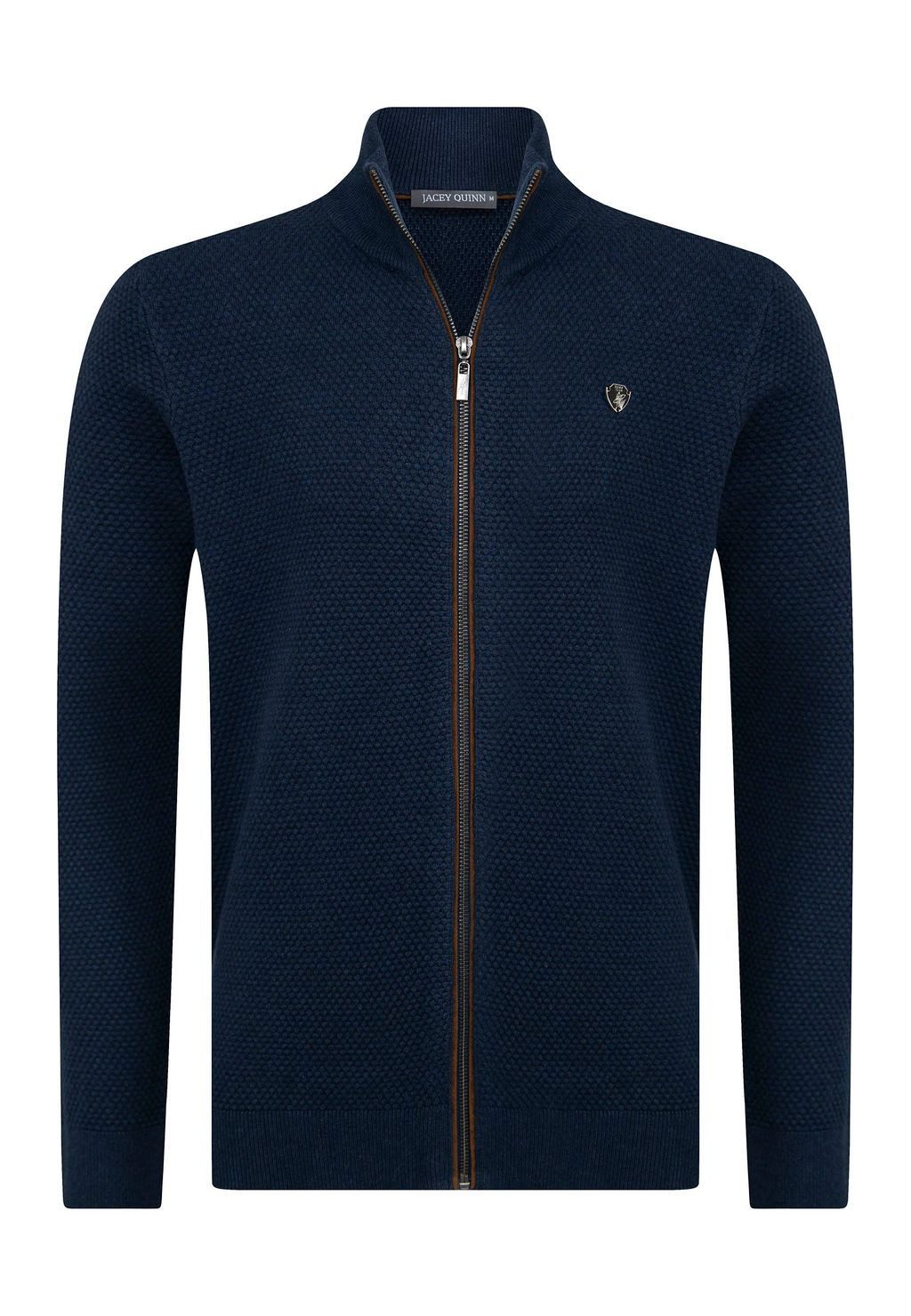 Jacey Quinn Cardigan Honeycomb Braid Zipper günstig online kaufen
