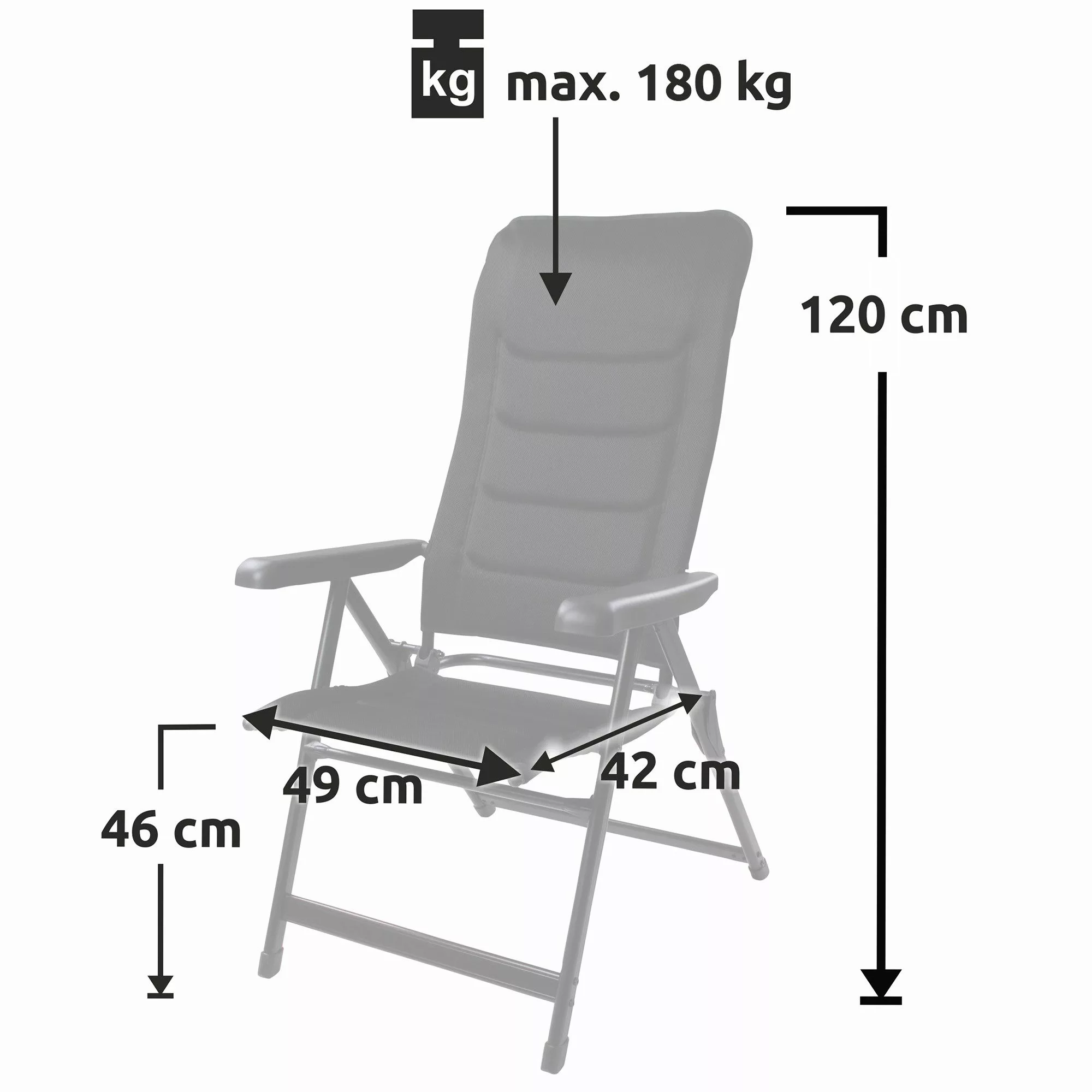 yourGEAR Campingstuhl Hochlehner Sovana 3D - günstig online kaufen