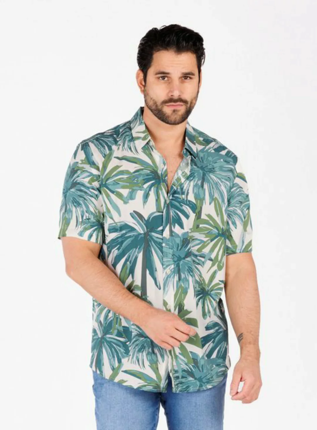 Key Largo Kurzarmhemd MSH CASA 1/2 patterned (1-tlg) günstig online kaufen