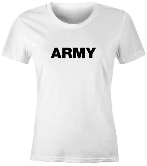 Neverless Print-Shirt Damen T-Shirt Aufdruck Army Print Fashion Streetstyle günstig online kaufen