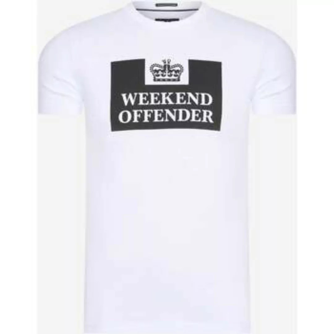 Weekend Offender  T-Shirts & Poloshirts Gefängnis - weiß günstig online kaufen