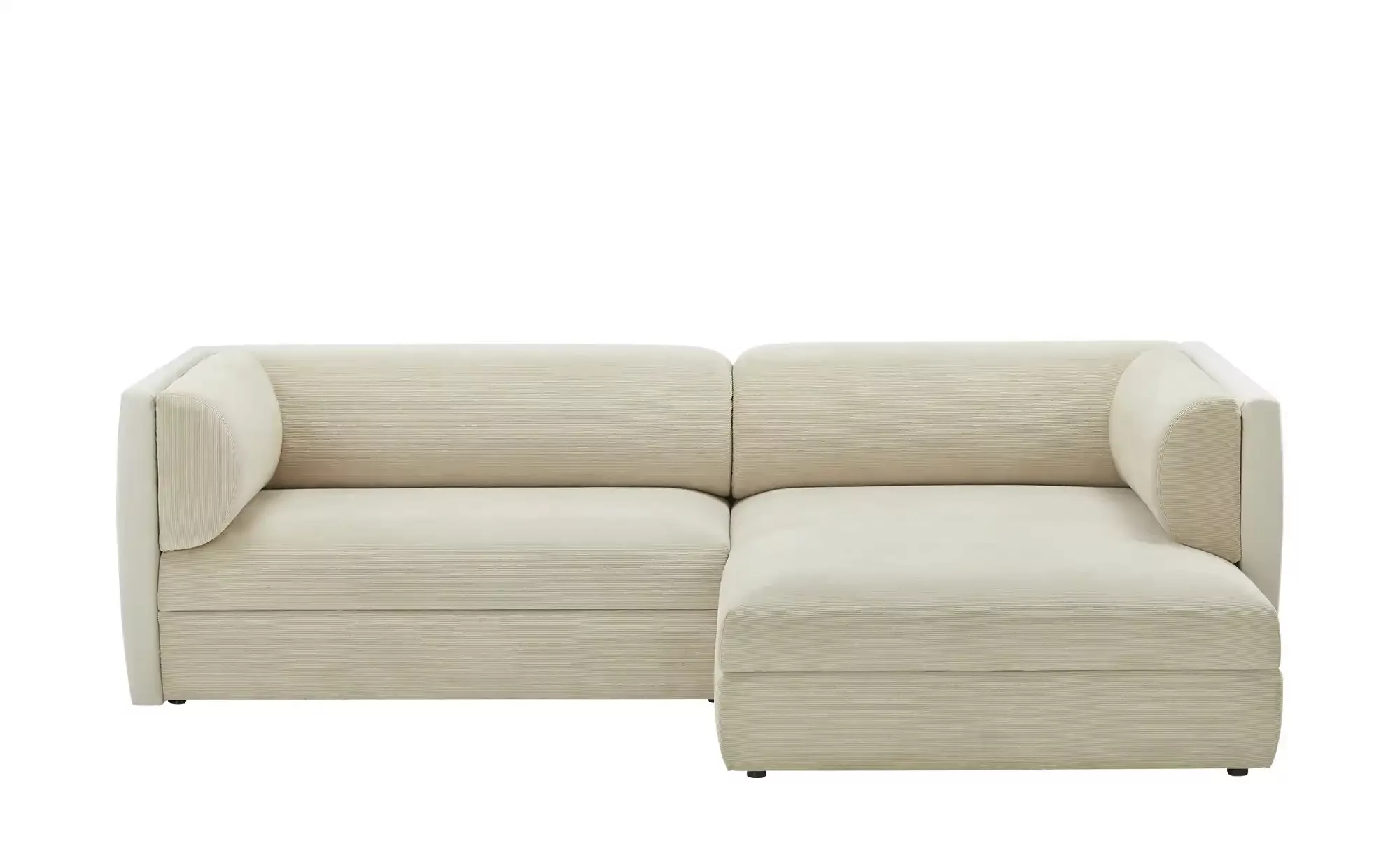 Ecksofa trendige Stoffkombination Larysa ¦ creme ¦ Maße (cm): B: 282 H: 83 günstig online kaufen