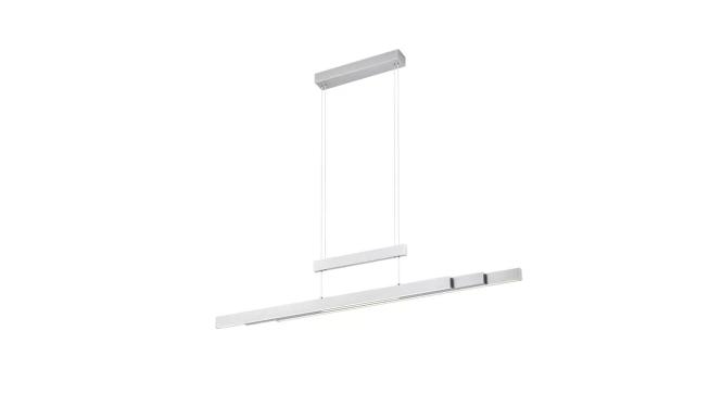 LED-Pendelleuchte 1x45W Nickel 1 Stück Metall Hellgrau günstig online kaufen