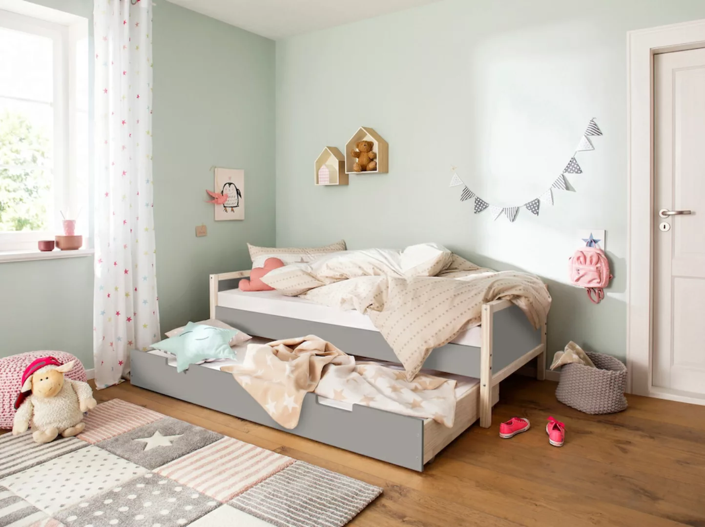 Lüttenhütt Bettschubkasten "Janne", Kiefernholz und MDF, Schlafgelegenheit, günstig online kaufen