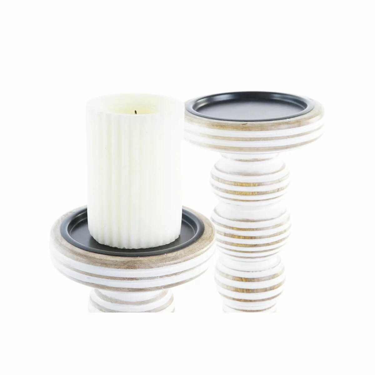 Kerzenschale Dkd Home Decor Eisen Mango-holz Decapé (2 Stücke) (15 X 15 X 5 günstig online kaufen