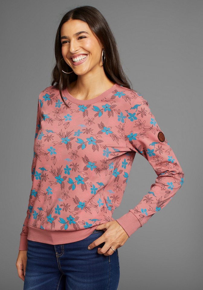 KangaROOS Sweatshirt mit Blumen-Print - NEUE FARBEN günstig online kaufen