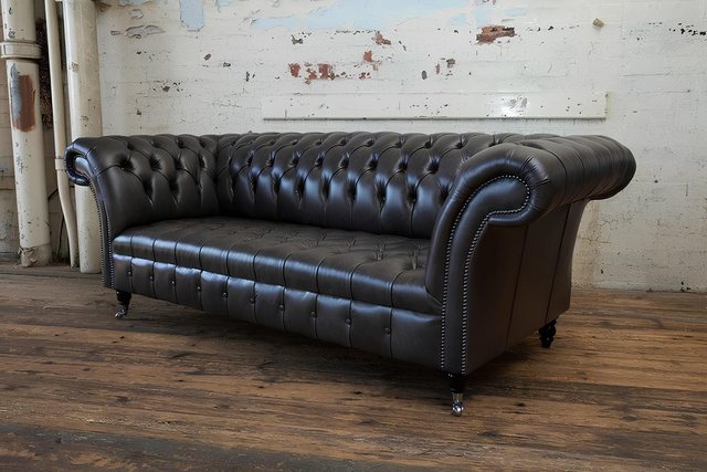 Xlmoebel Sofa 3-Sitzer Chesterfield Polstersofa im Design Luxus Couch aus L günstig online kaufen