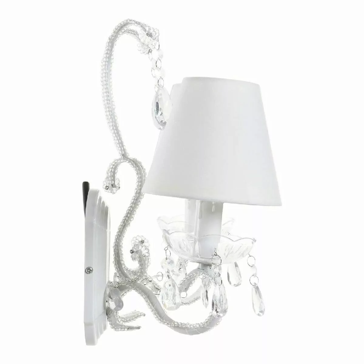 Deckenlampe Dkd Home Decor Weiß Durchsichtig Polyester Acryl Metall 220 V 2 günstig online kaufen