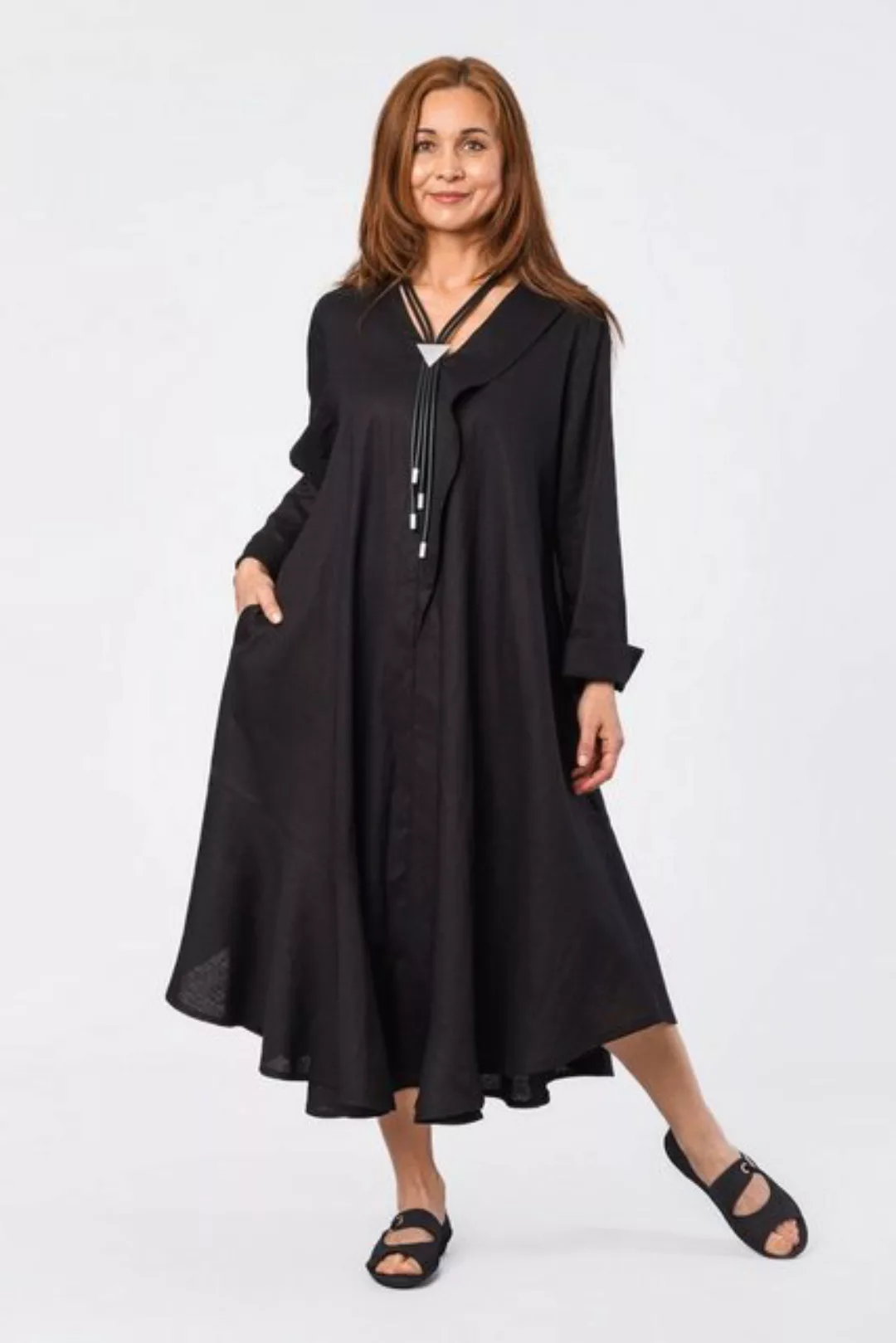 déjà vu Fashion Sommerkleid Selektion Kleid in A-Form aus Leinen (1-tlg) günstig online kaufen