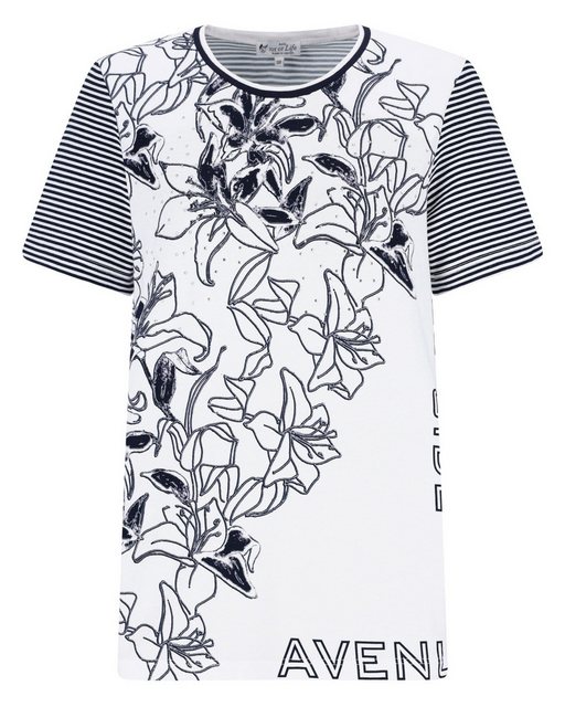 Hajo Blusenshirt Shirt 1/2 Arm mit Blumenprint günstig online kaufen