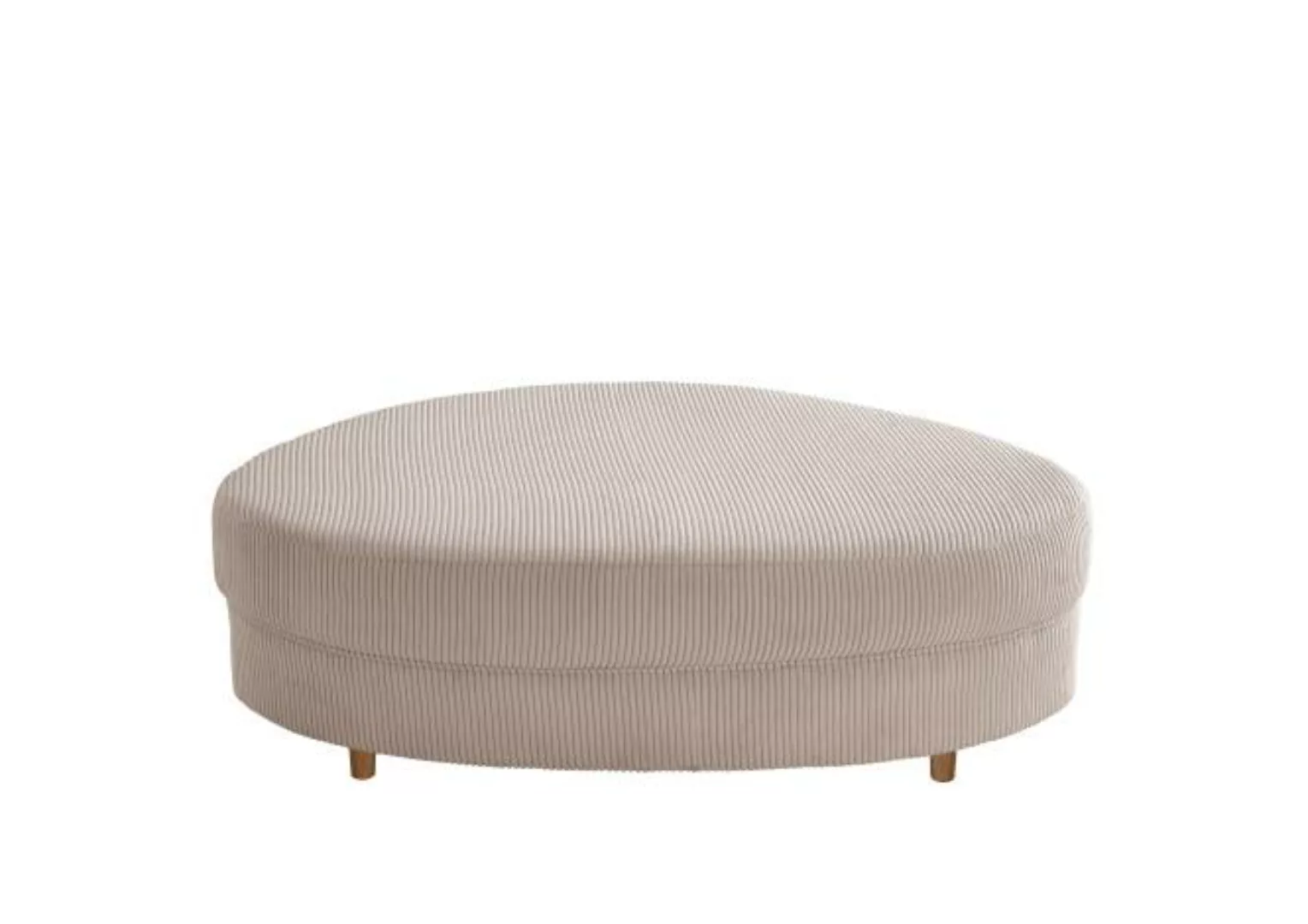 Hocker LIMONA von Benformato Cord Beige günstig online kaufen