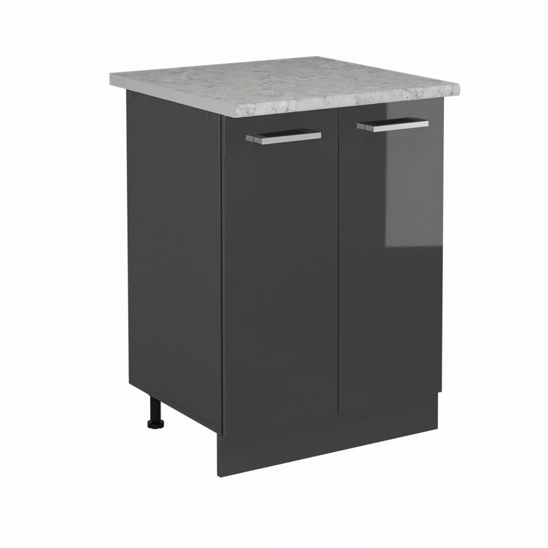 Vicco Unterschrank R-Line, Anthrazit Hochglanz/Anthrazit, 60 günstig online kaufen