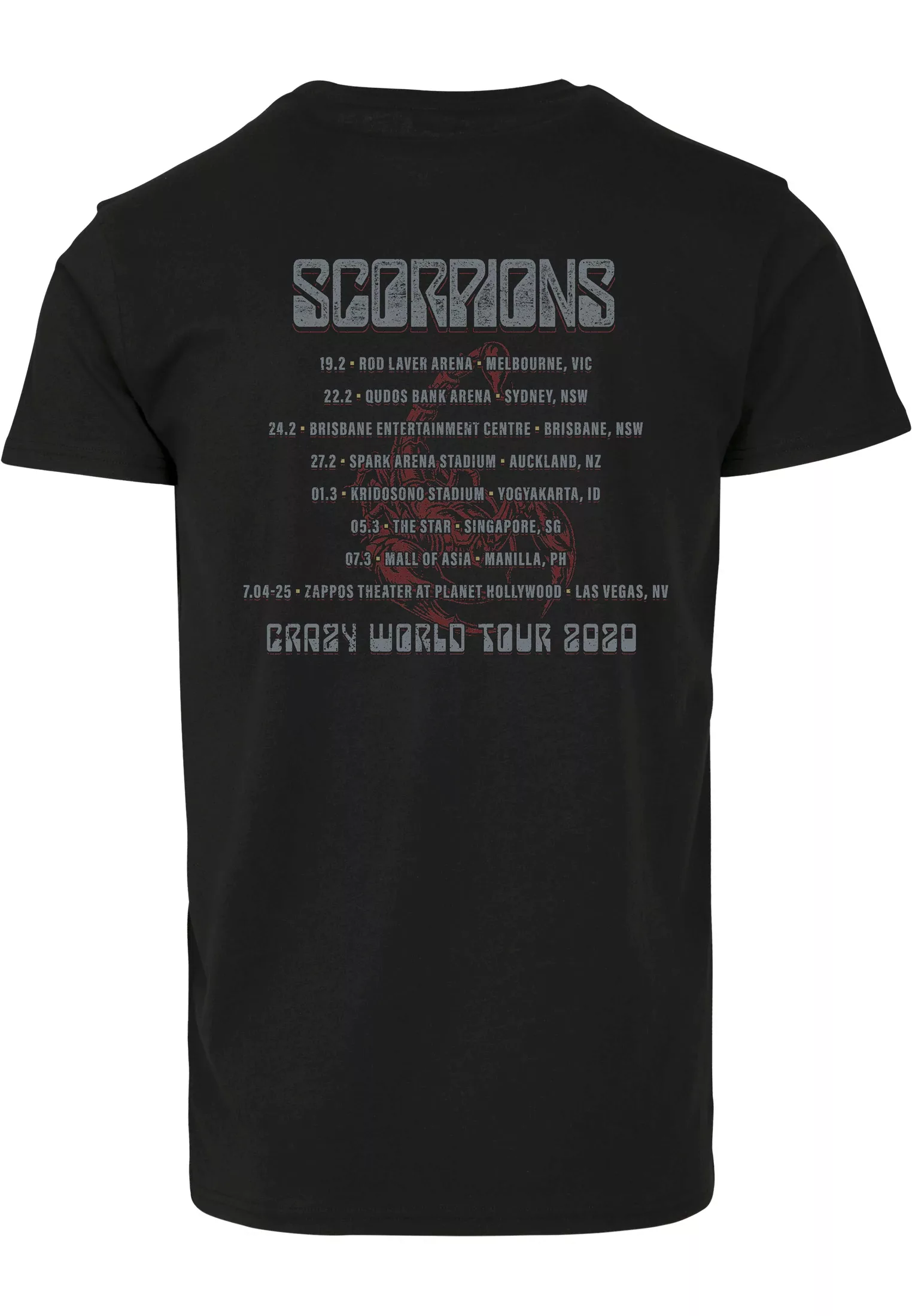 Merchcode Kurzarmshirt "Merchcode Herren Scorpions Start Forever Tee" günstig online kaufen