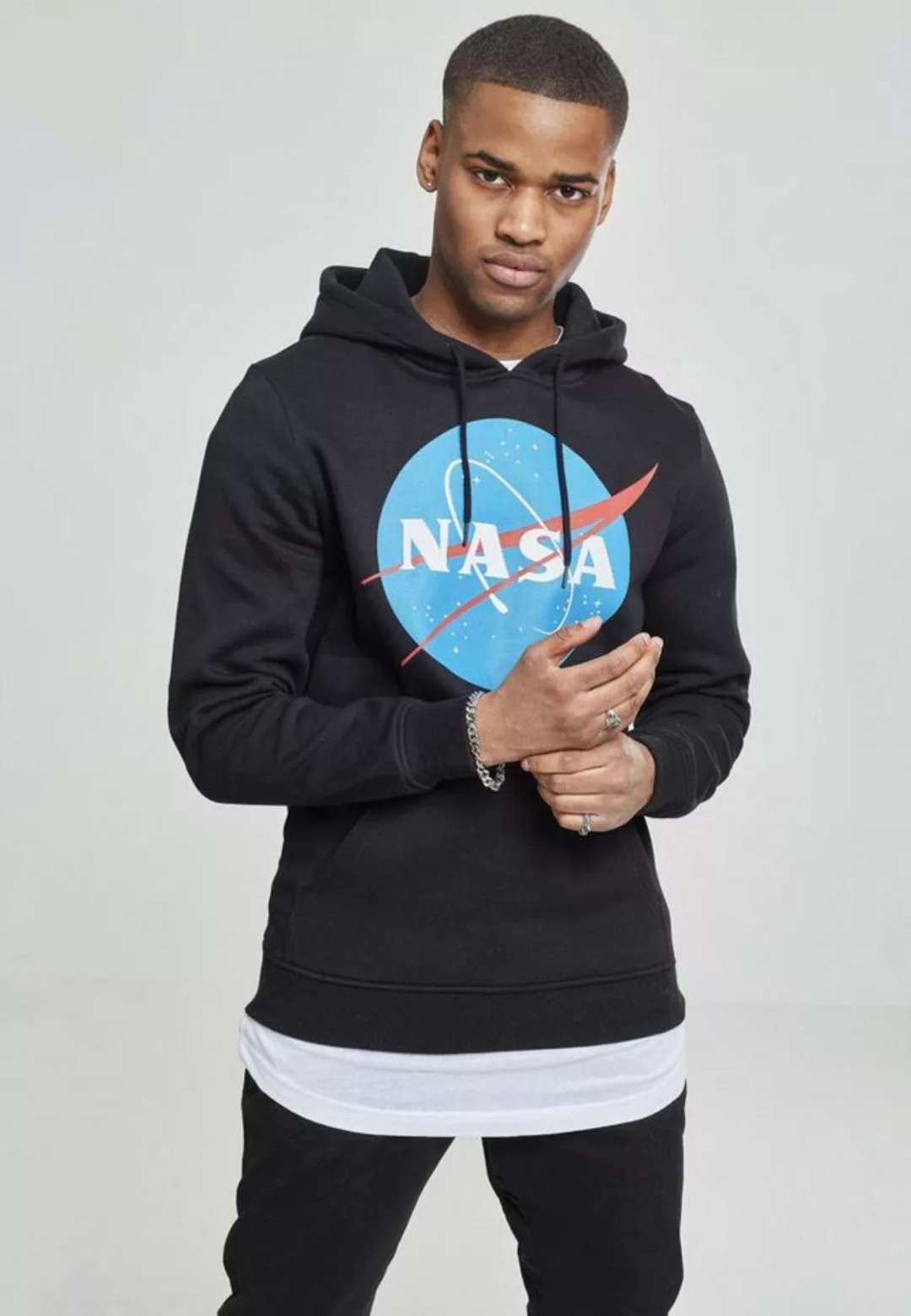 Mister Tee Kapuzenpullover MT519 - NASA Hoody black S günstig online kaufen