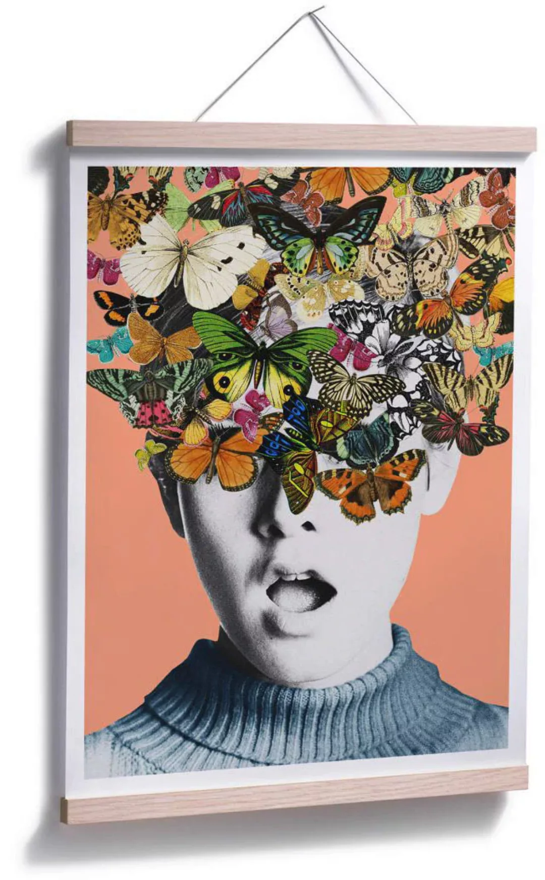 Wall-Art Poster »Twiggy Surprise«, Schriftzug, (1 St.), Poster ohne Bilderr günstig online kaufen
