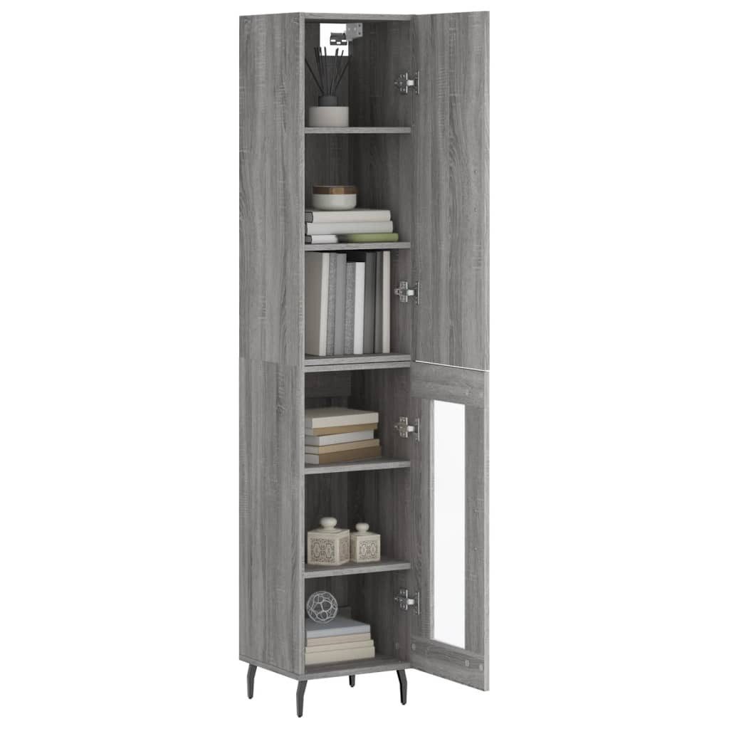 vidaXL Highboard Highboard Grau Sonoma 34,5x34x180 günstig online kaufen