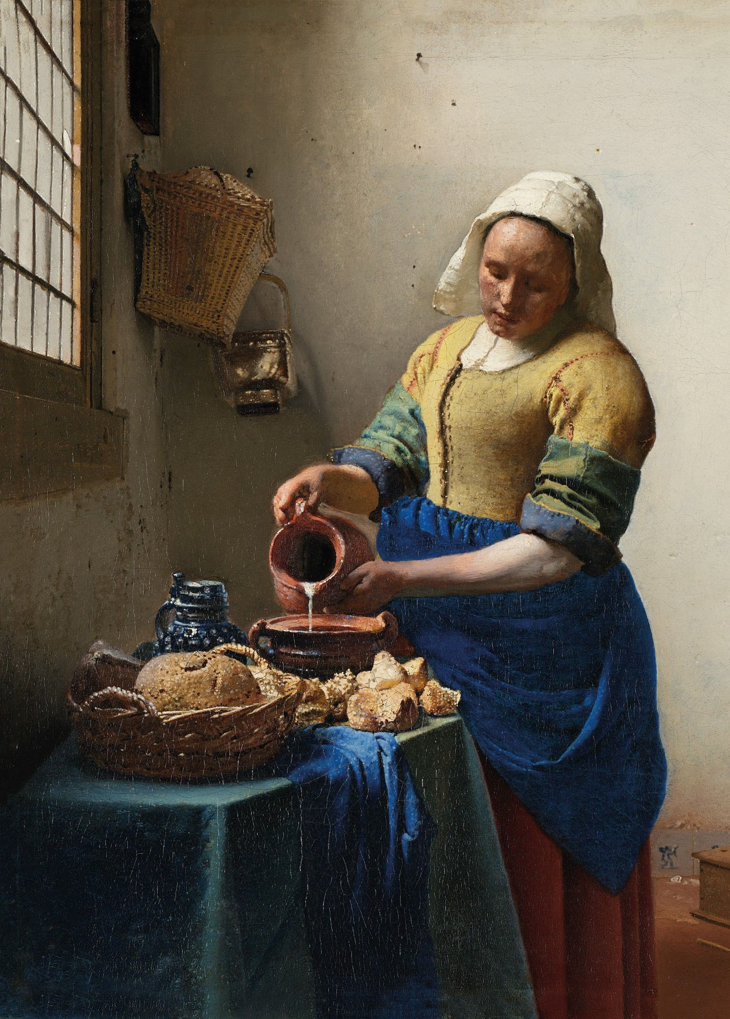 Art for the home Leinwandbild "Het melkmeisje, Jan Vermeer, ca. 1660" günstig online kaufen