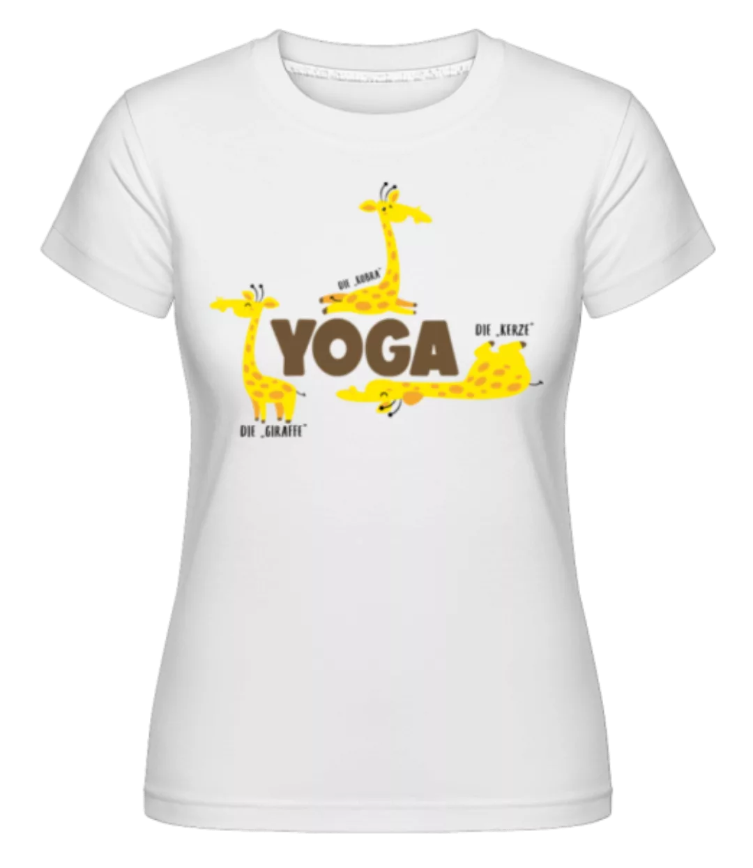 Giraffe Yoga · Shirtinator Frauen T-Shirt günstig online kaufen