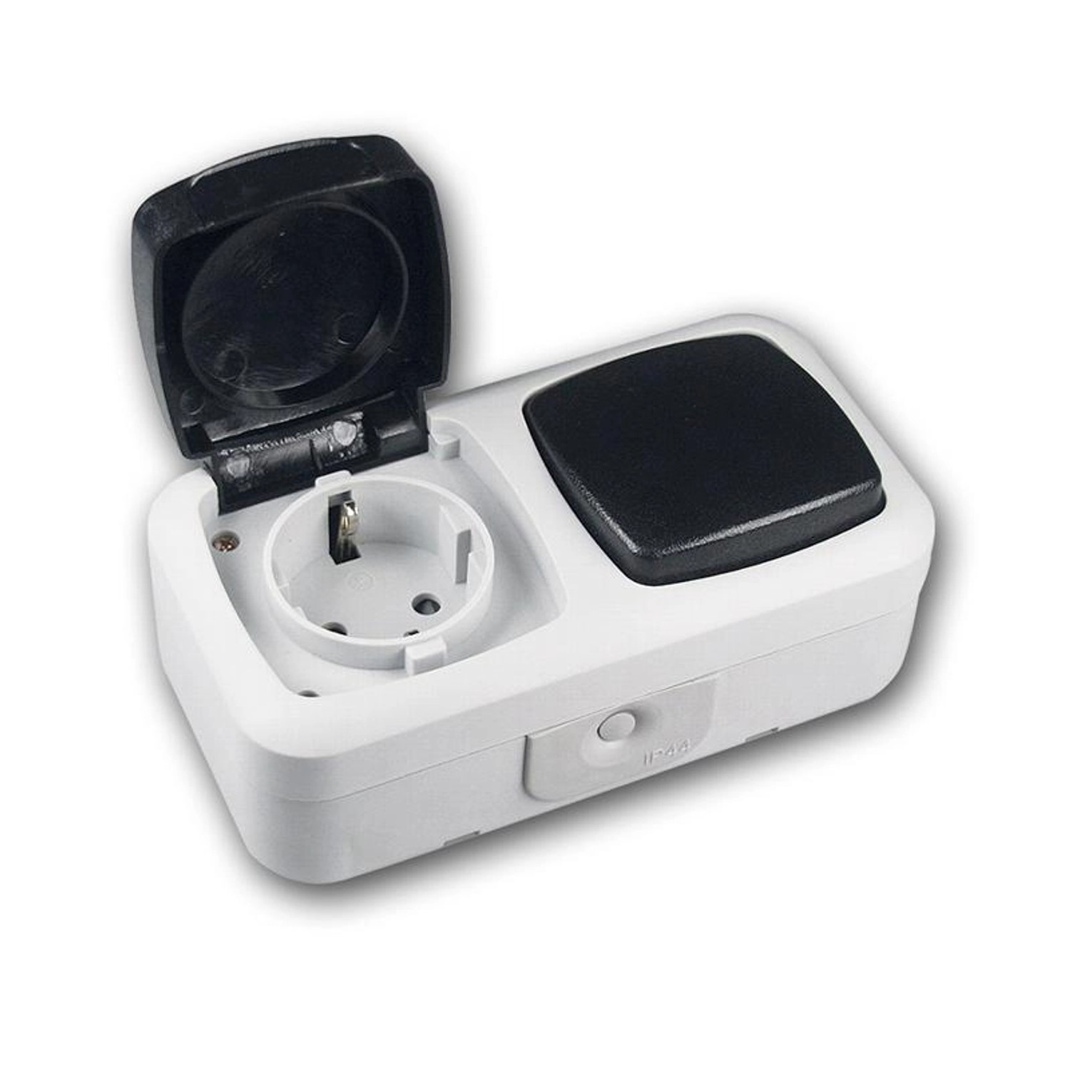 ChiliTec Feuchtraum Kombi SchalterSteckdose IP44 250V h günstig online kaufen