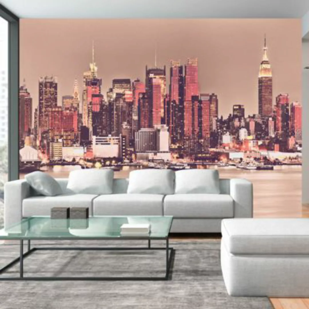 artgeist Fototapete NY - Midtown Manhattan Skyline mehrfarbig Gr. 350 x 245 günstig online kaufen