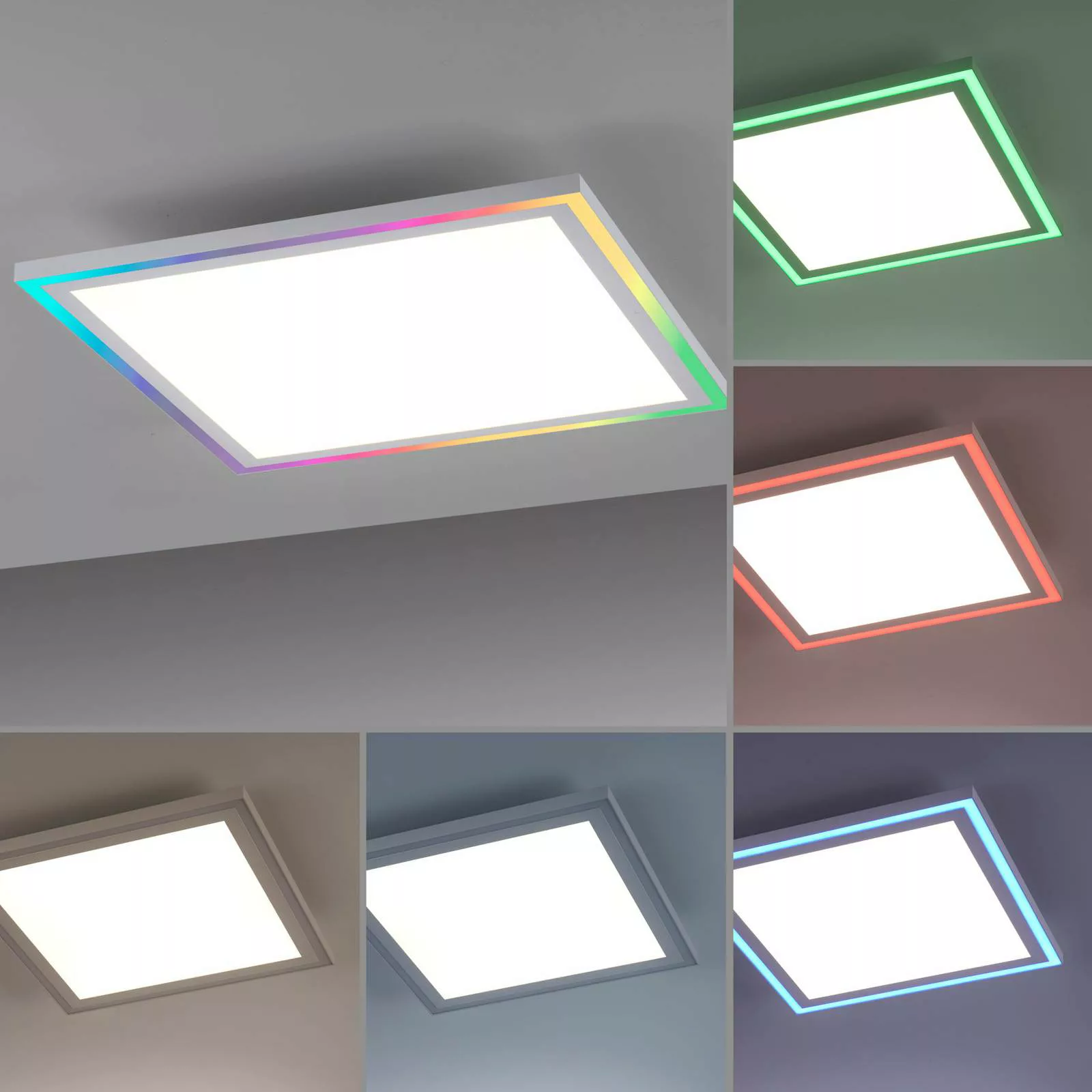 LED-Deckenlampe Edging, CCT + RGB, 40x40cm günstig online kaufen