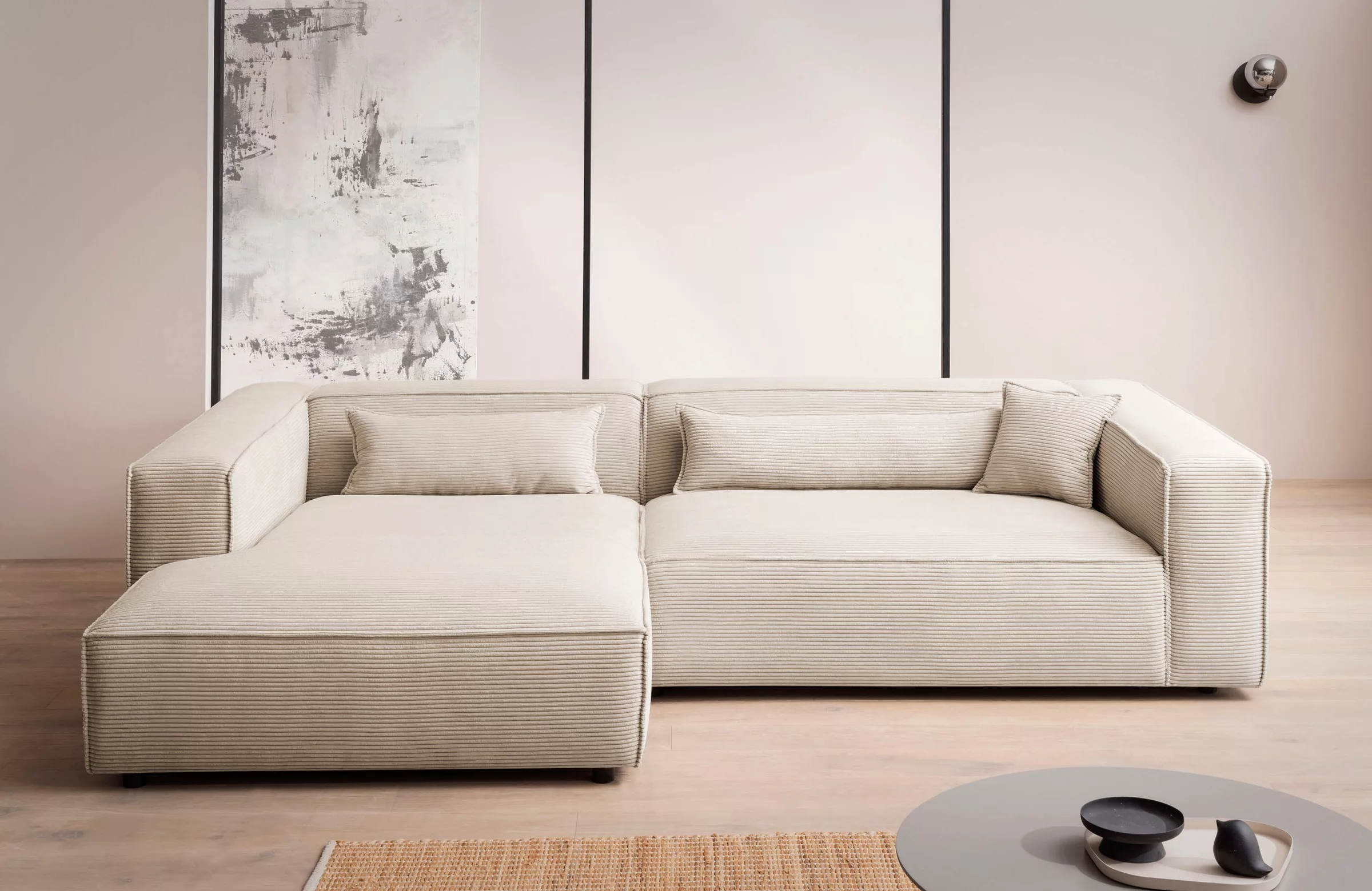 LeGer Home by Lena Gercke Ecksofa »PIARA XXL, Big-Sofa in Cord oder Leineno günstig online kaufen