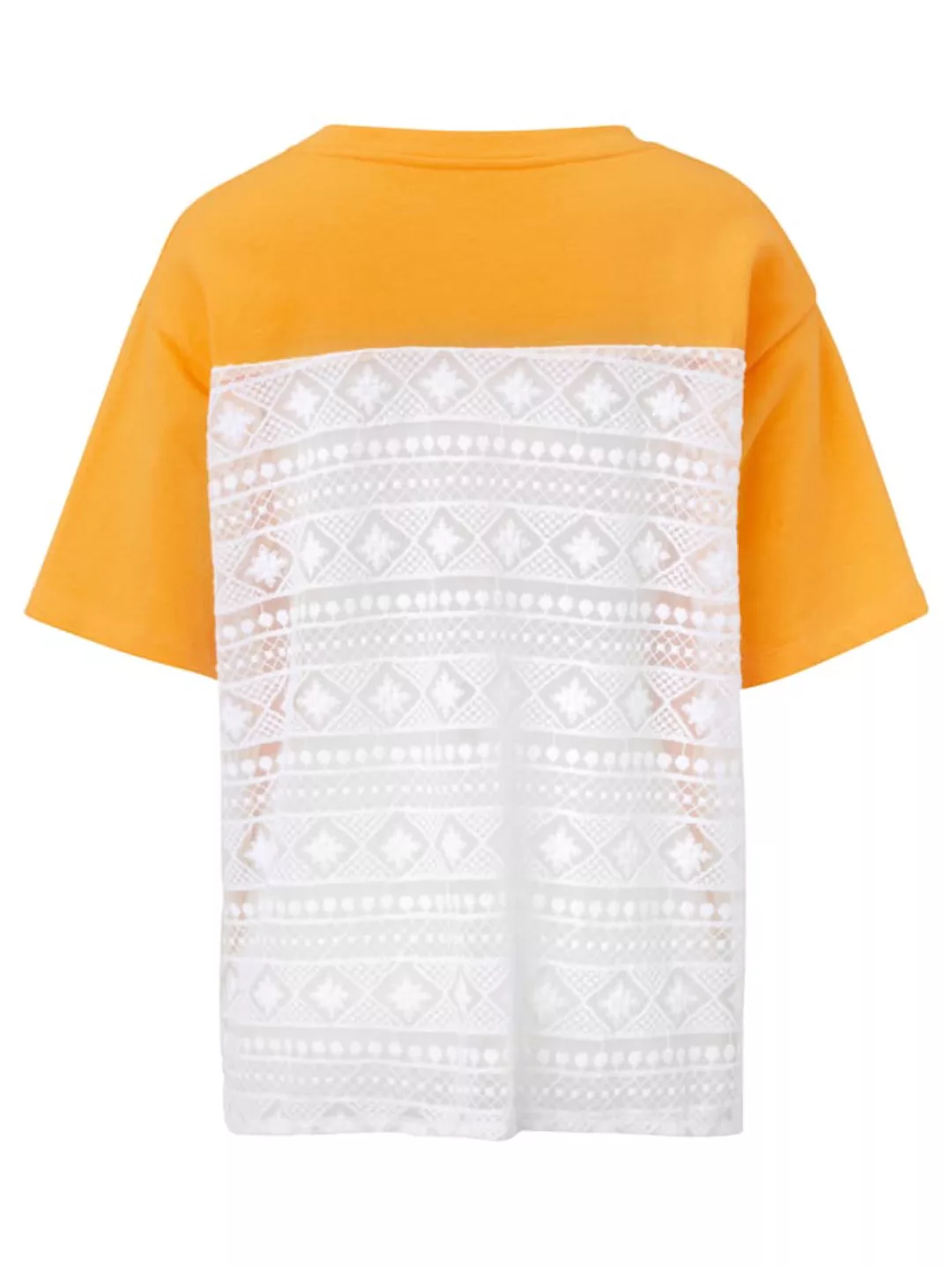 Sweatshirt mit Spitze ROCKGEWITTER Maisgelb günstig online kaufen