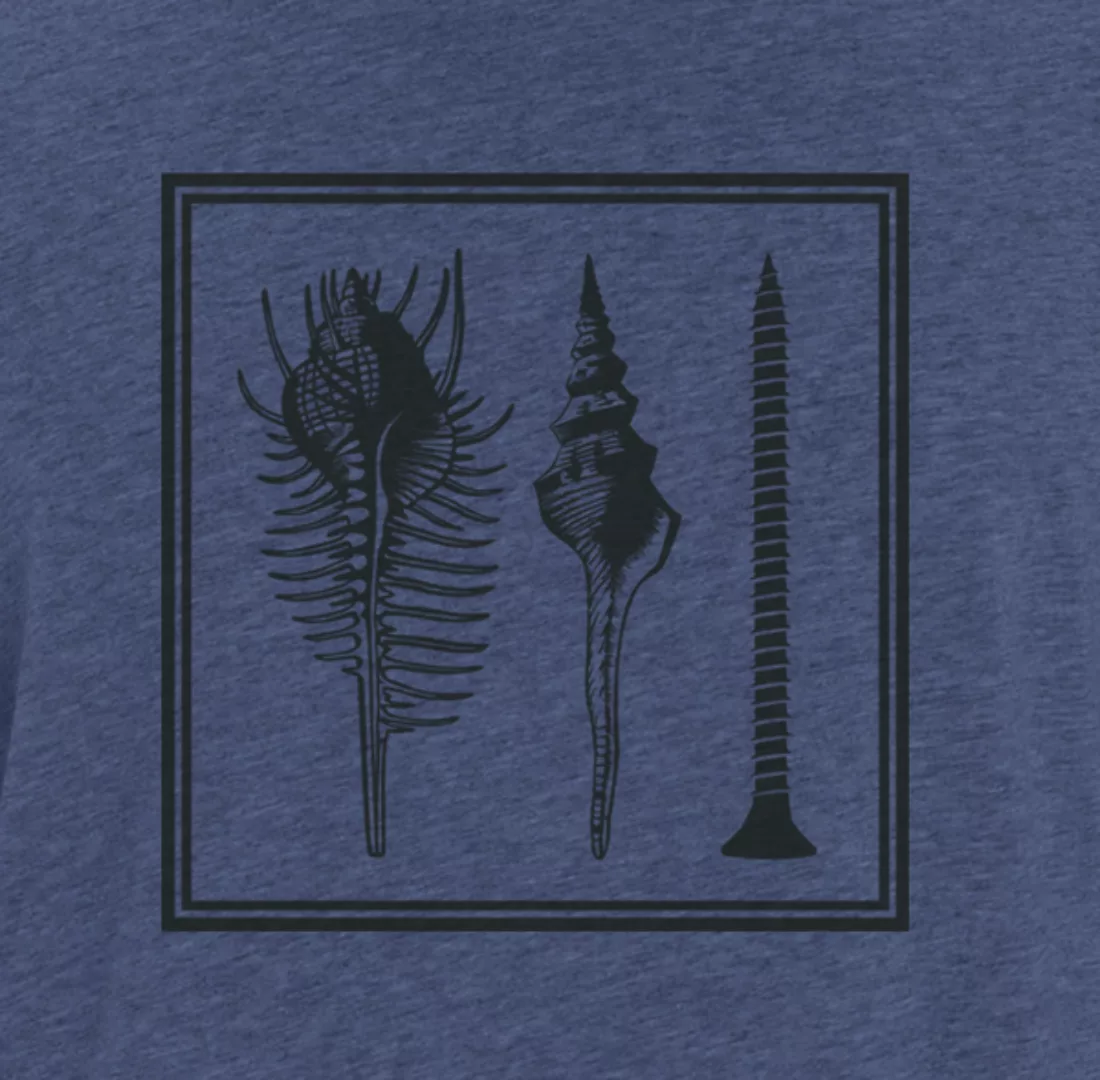 Herren T-shirt, "Muschel", Blau - Dark Heather Indigo günstig online kaufen