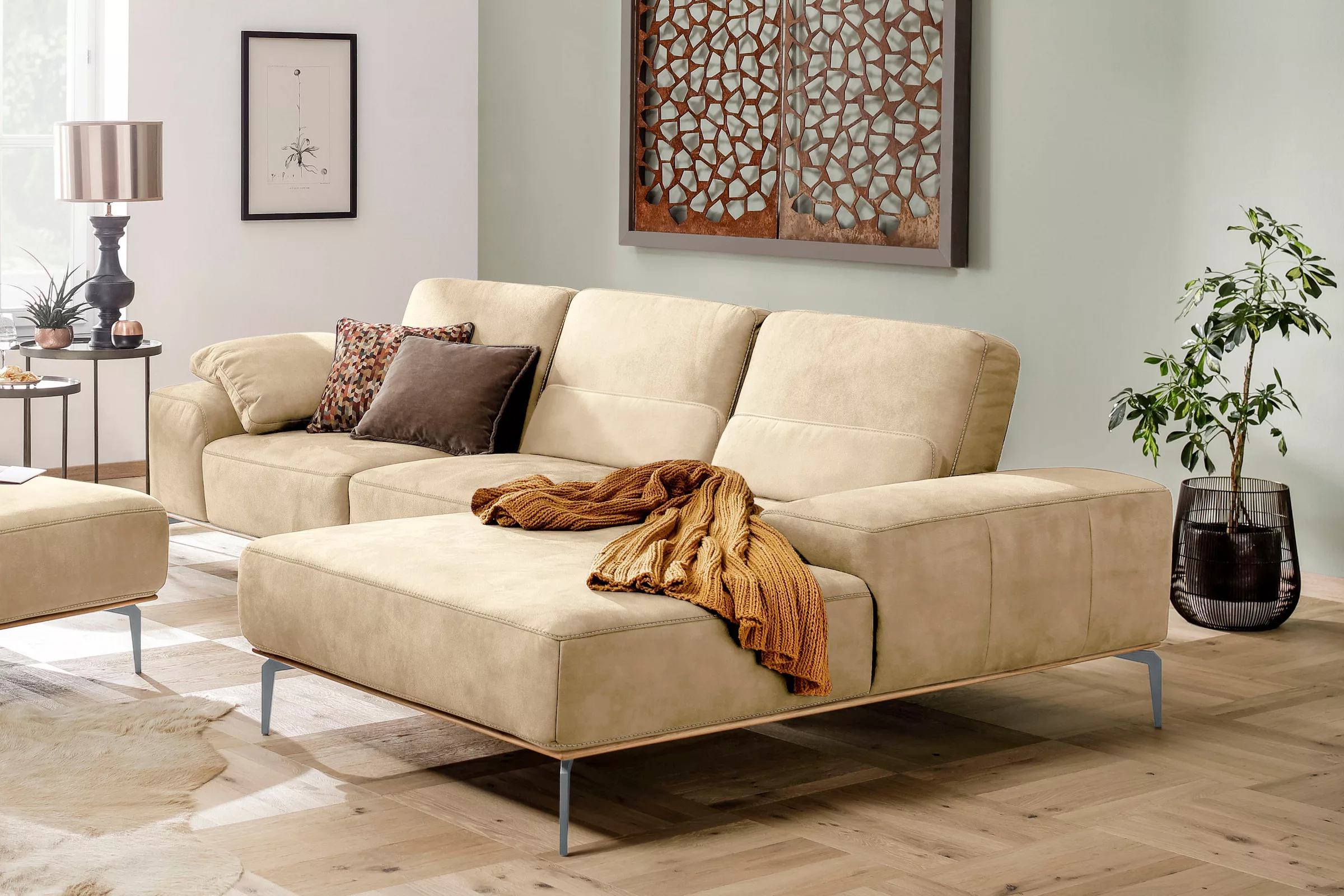 W.SCHILLIG Ecksofa "run, Designsofa mit tollem Sitzkomfort, bequem, L-Form" günstig online kaufen