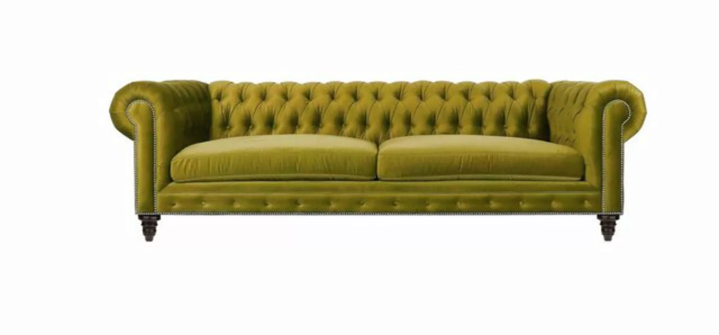 Xlmoebel Sofa Gelbes Wohnzimmer Moderne Chesterfield Dreisitzer Kreative Mö günstig online kaufen