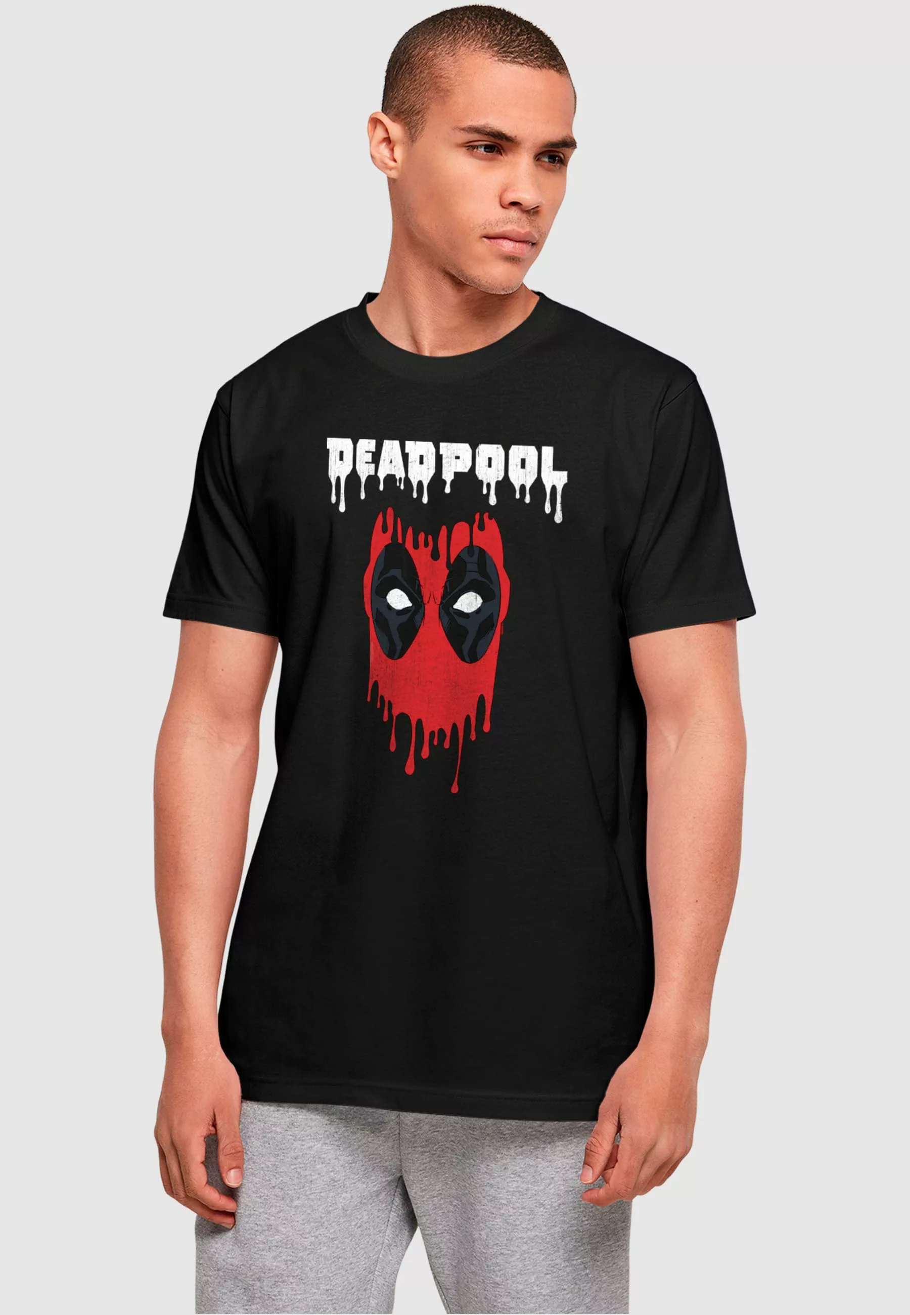 ABSOLUTE CULT T-Shirt "ABSOLUTE CULT Herren Deadpool - Dripping Head T-Shir günstig online kaufen