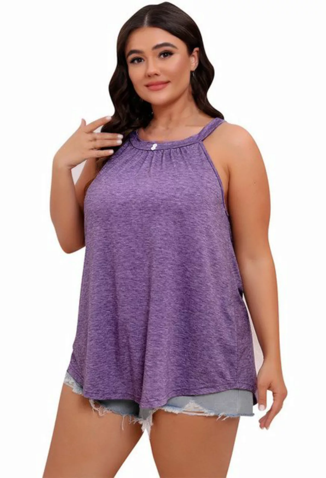 MIMIOO Stricktop Ärmelloses Neckholder-Tanktop für Damen Tragen Sie, was zu günstig online kaufen