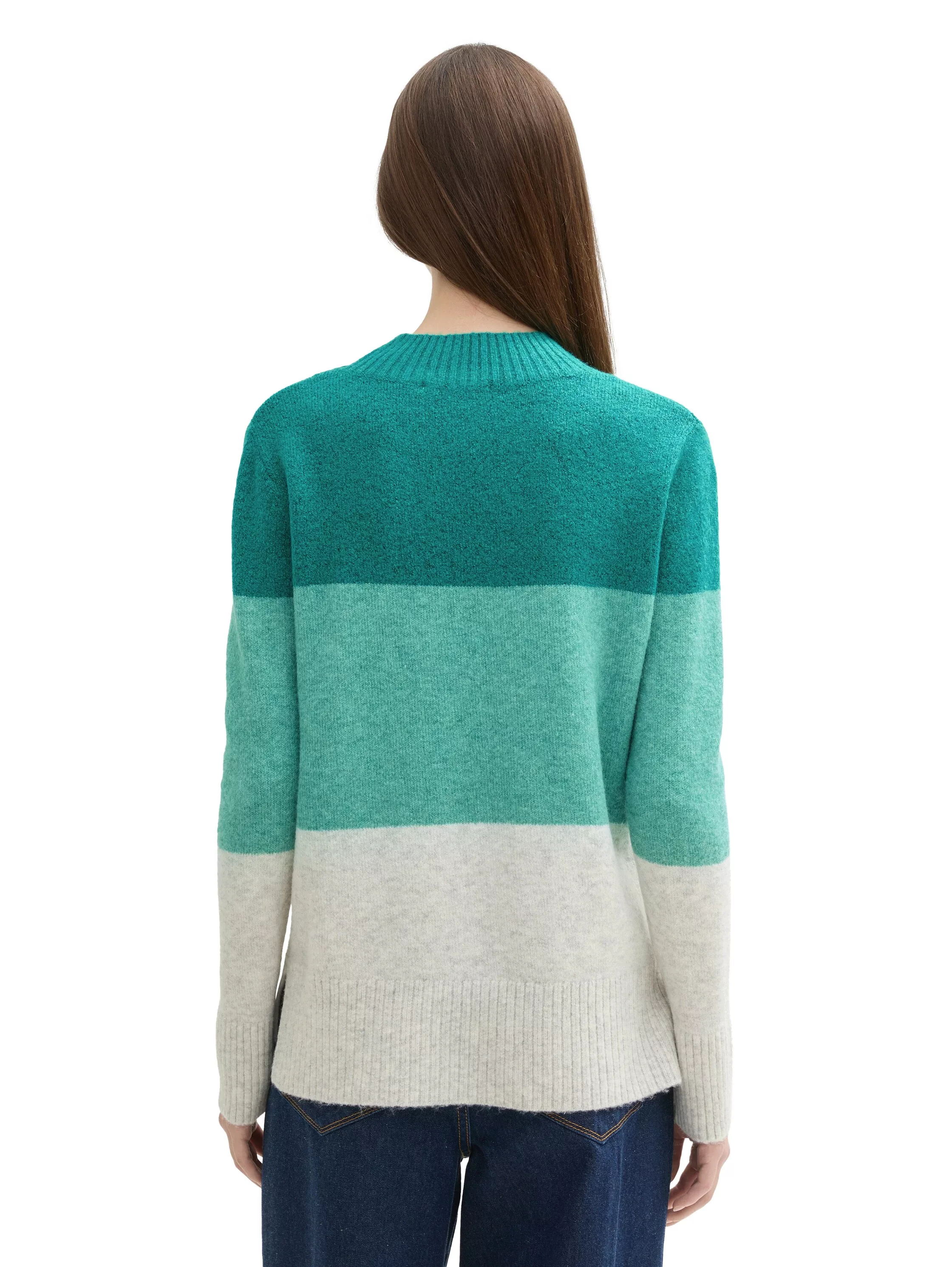 TOM TAILOR Denim Strickpullover, mit Colour Blocking günstig online kaufen