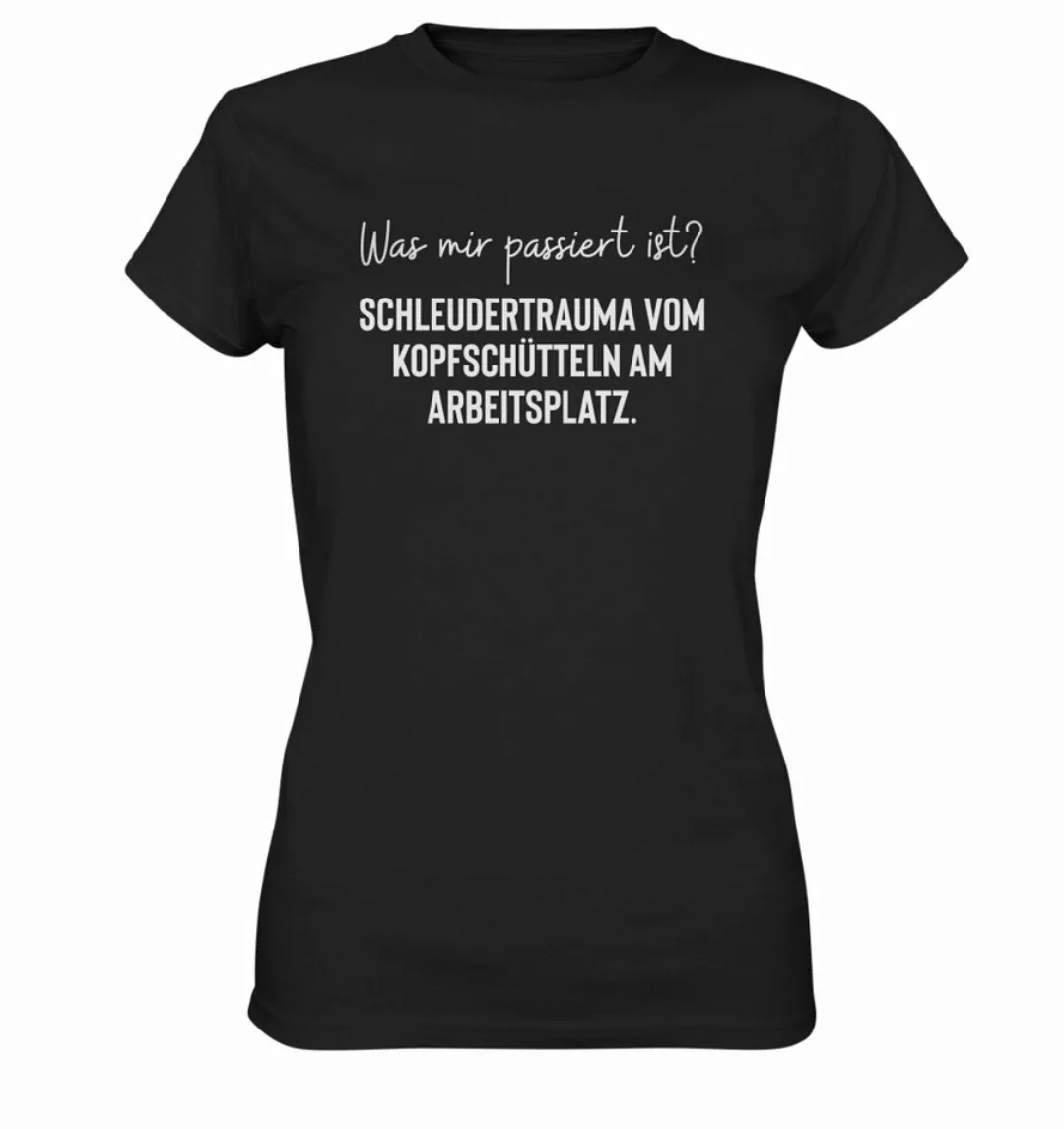 RABUMSEL Print-Shirt Schleudertrauma vom Kopfschütteln am Arbeitsplatz - Fr günstig online kaufen