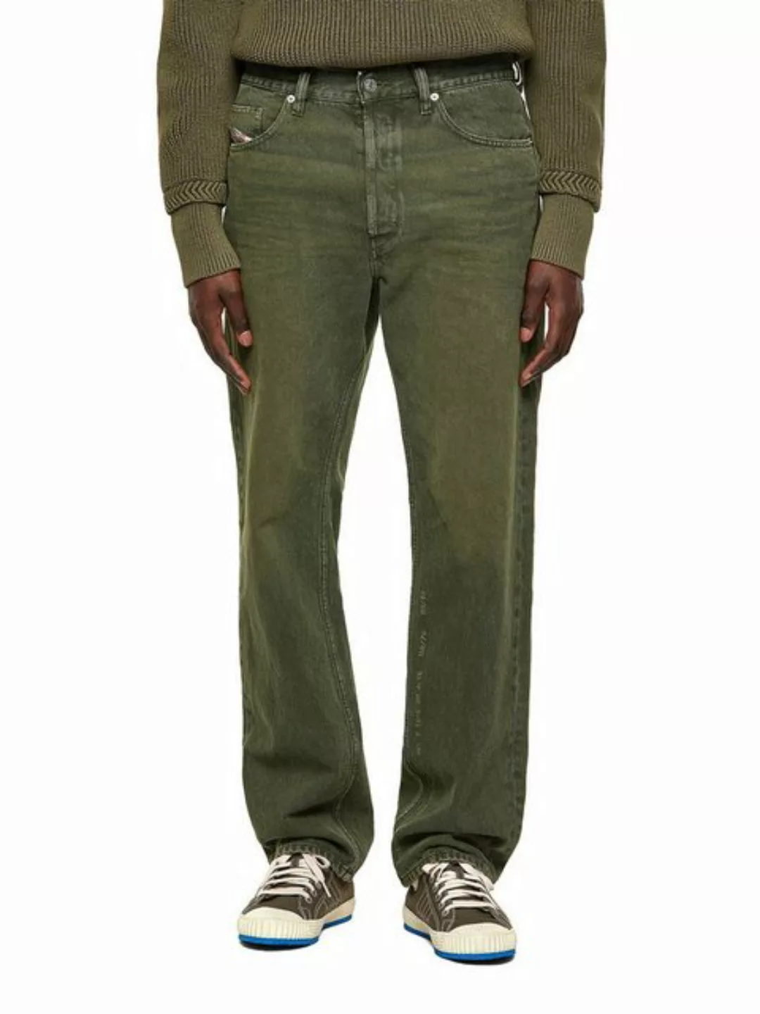 Diesel Loose-fit-Jeans Straight Relaxed Hose Grün - D-Macs 09A35 günstig online kaufen