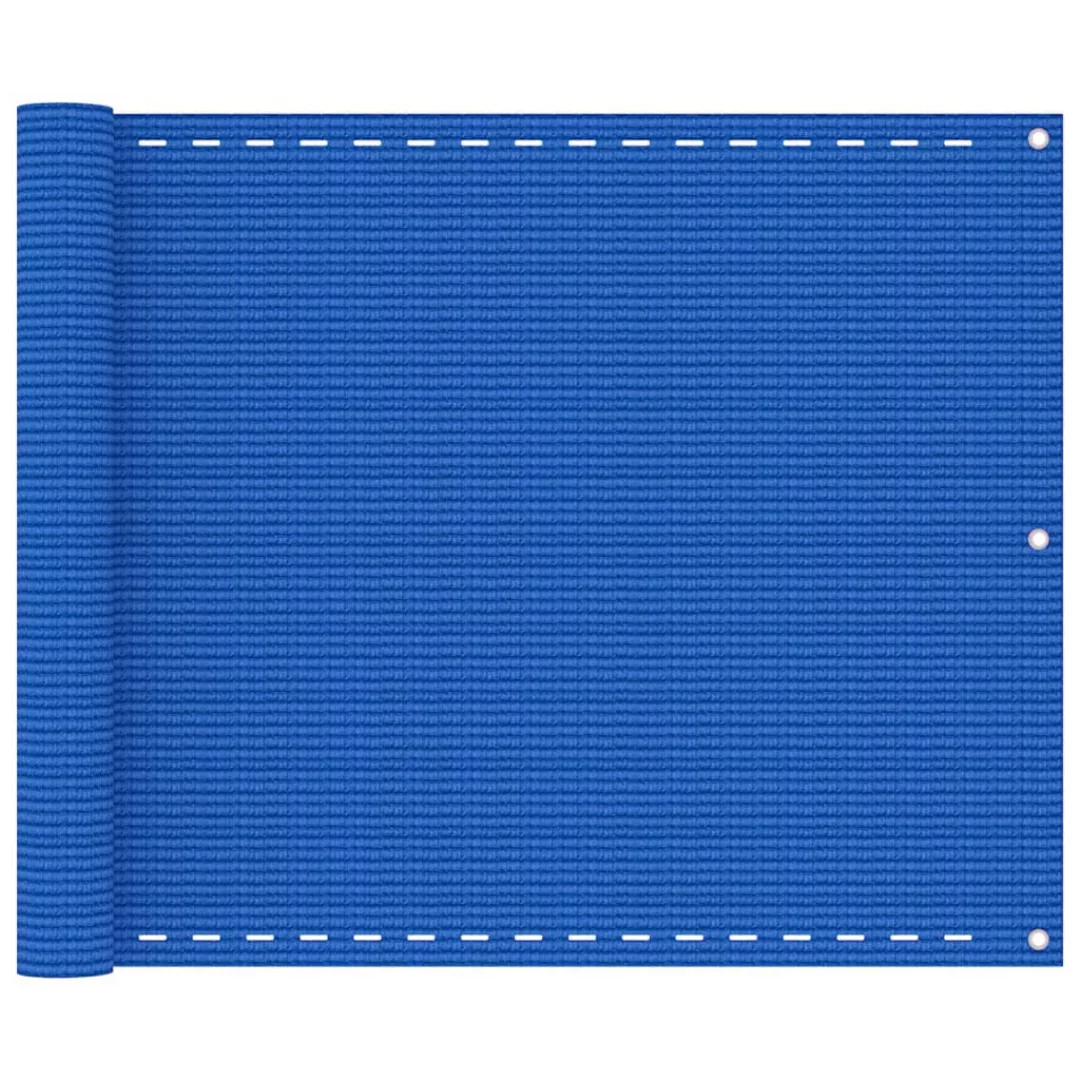 Vidaxl Balkon-sichtschutz Blau 75x500 Cm Hdpe günstig online kaufen