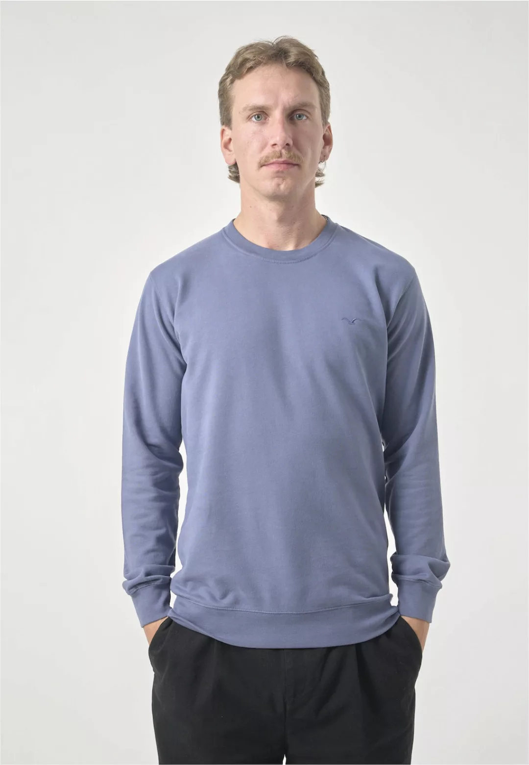 Cleptomanicx Sweatshirt "Ligull", mit kleiner Möwen-Stickerei günstig online kaufen