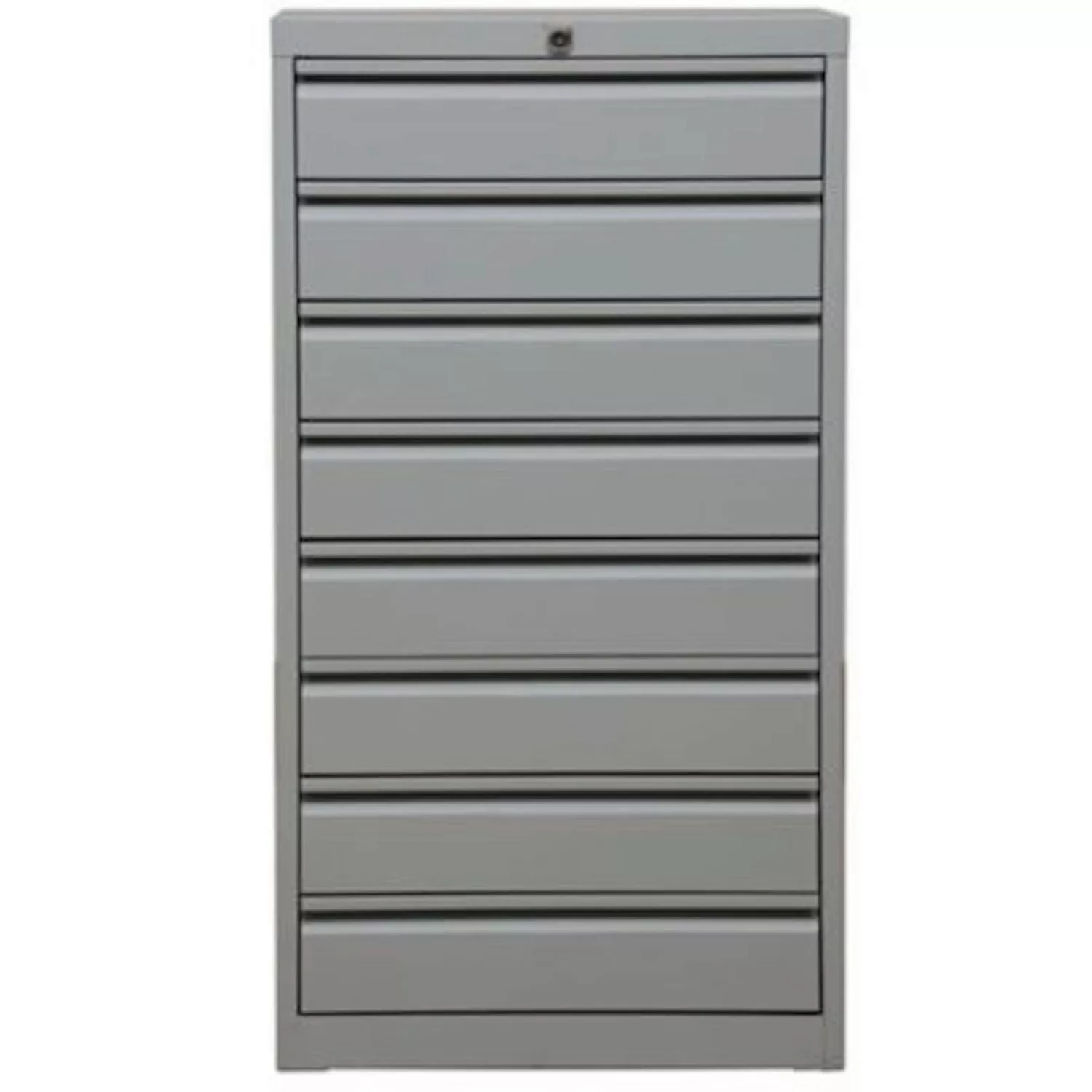 PROREGAL Schubladenschrank Swan 8 Schubladen HxBxT 98 x 53 x 43 cm Grau günstig online kaufen