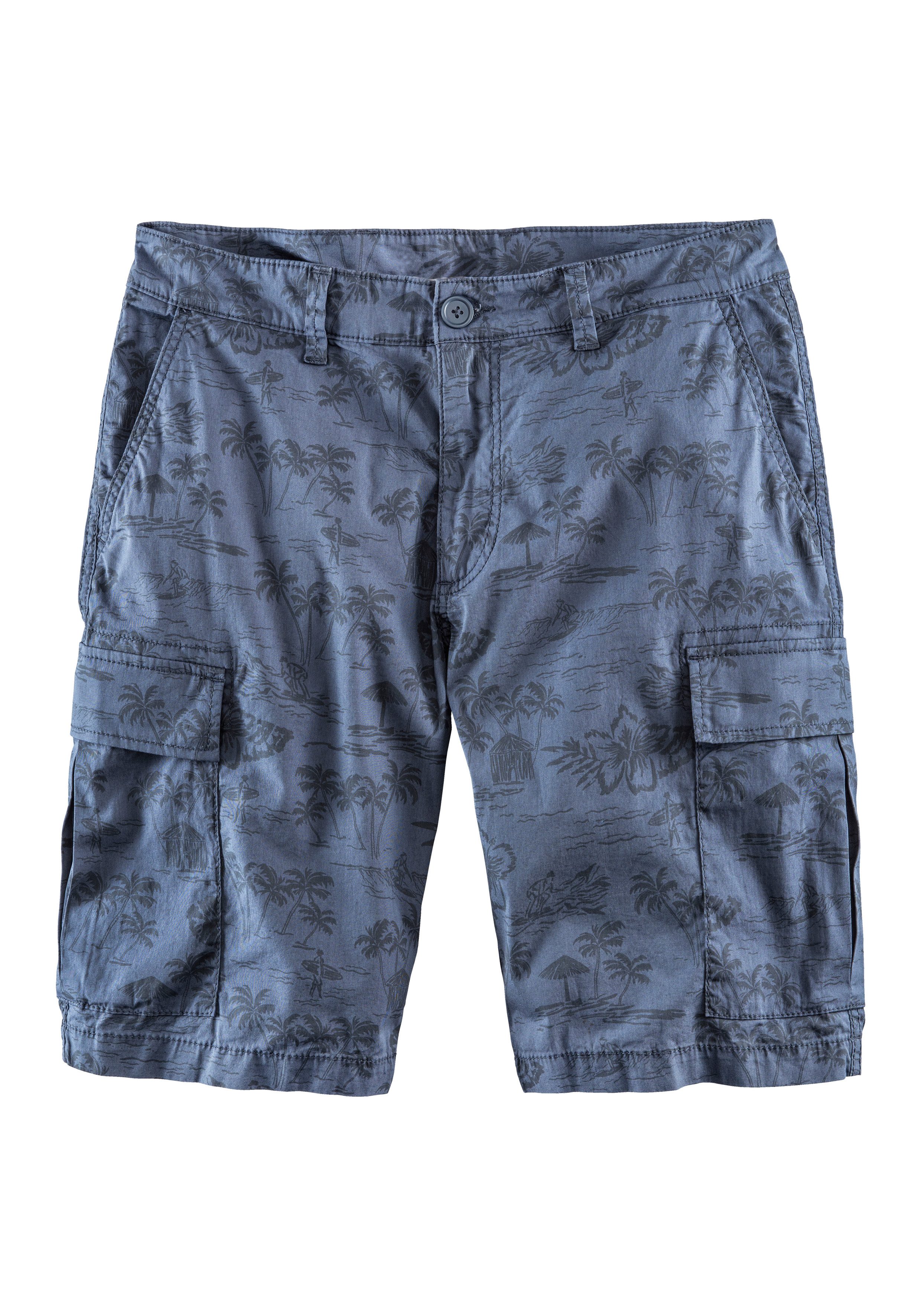 John Devin Cargoshorts, Shorts aus elastischer Baumwolle, modisch bedruckt günstig online kaufen