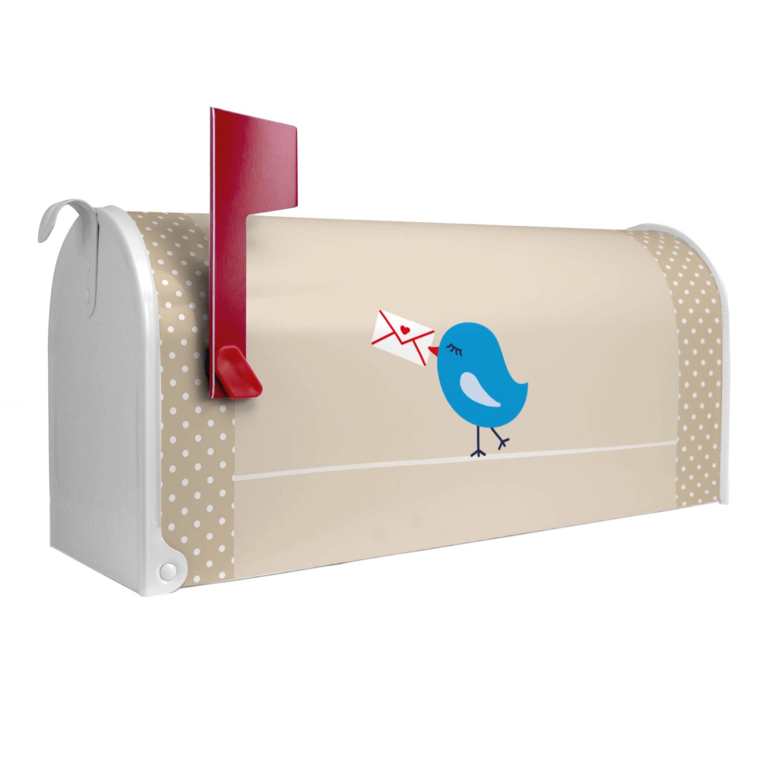 Banjado Amerikanischer Briefkasten Weiß 48x22x16cm US Mailbox Letterbox Pos günstig online kaufen