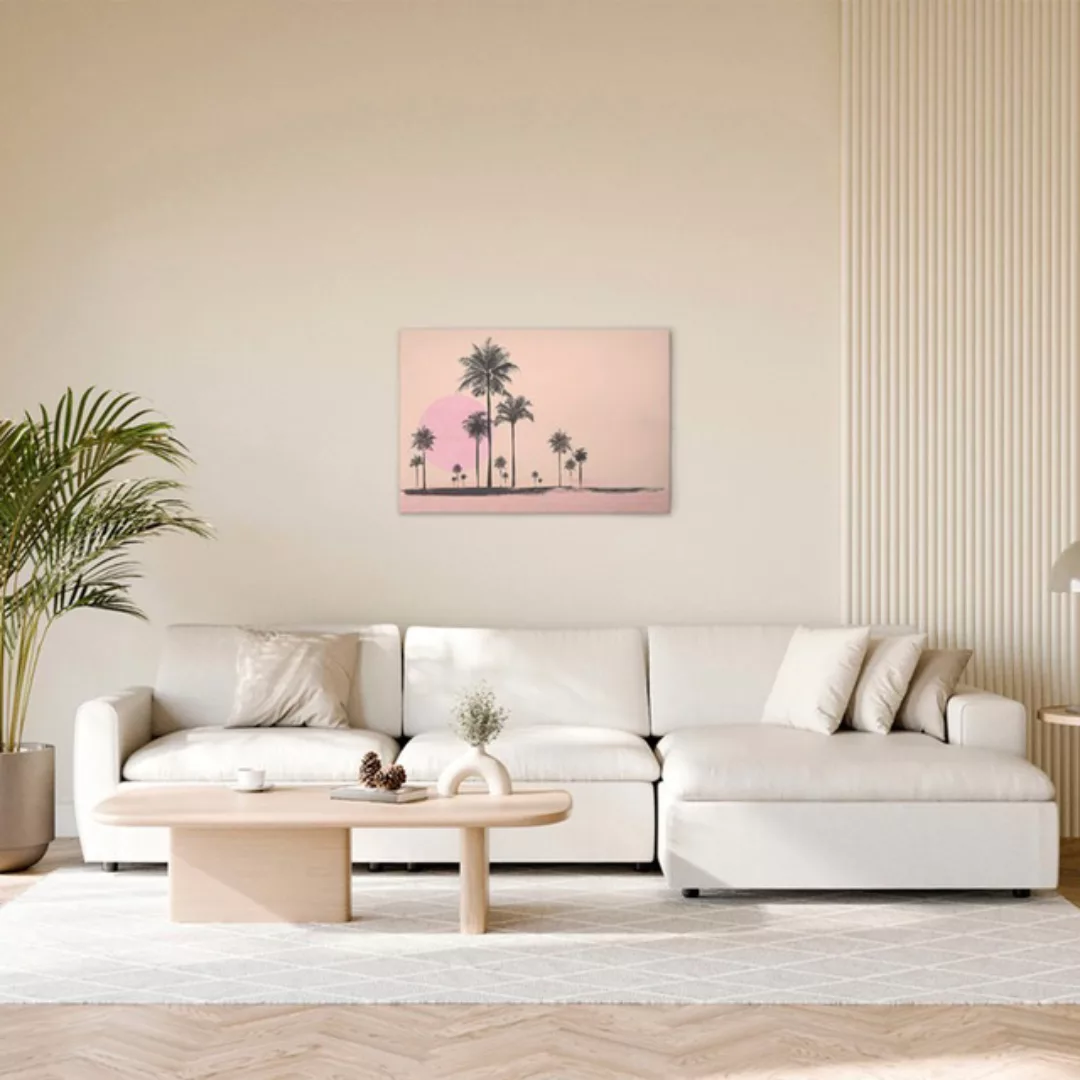 A.S. Création Leinwandbild "Miami Beach Sun 2 - Wandbild Orange Rosa Keilra günstig online kaufen