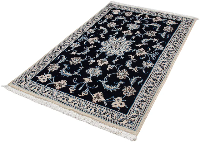 morgenland Orientteppich »Perser - Nain - 156 x 98 cm - dunkelblau«, rechte günstig online kaufen