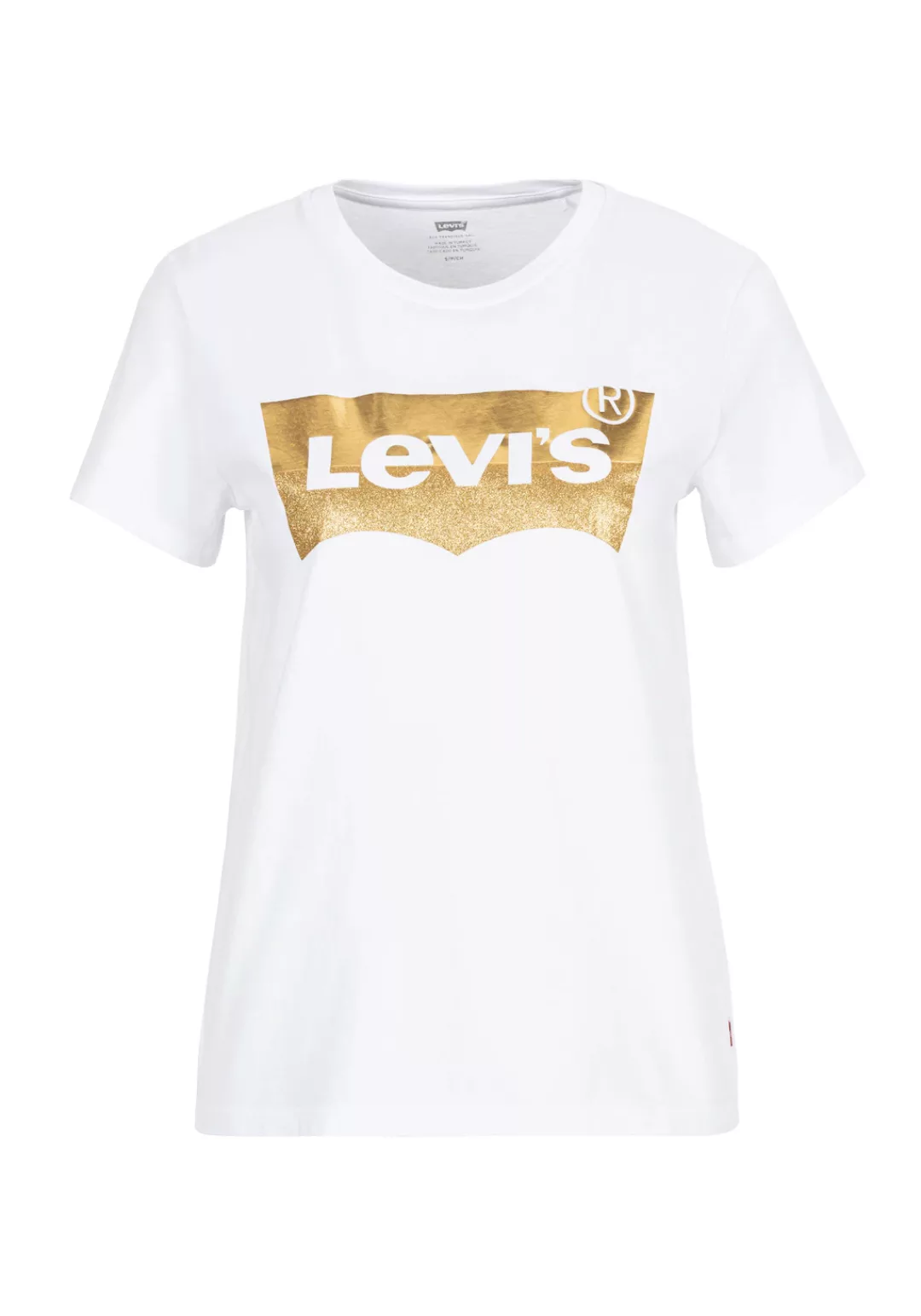 Levis Rundhalsshirt "THE PERFECT TEE", mit Logo im Metallic-Holo Print günstig online kaufen