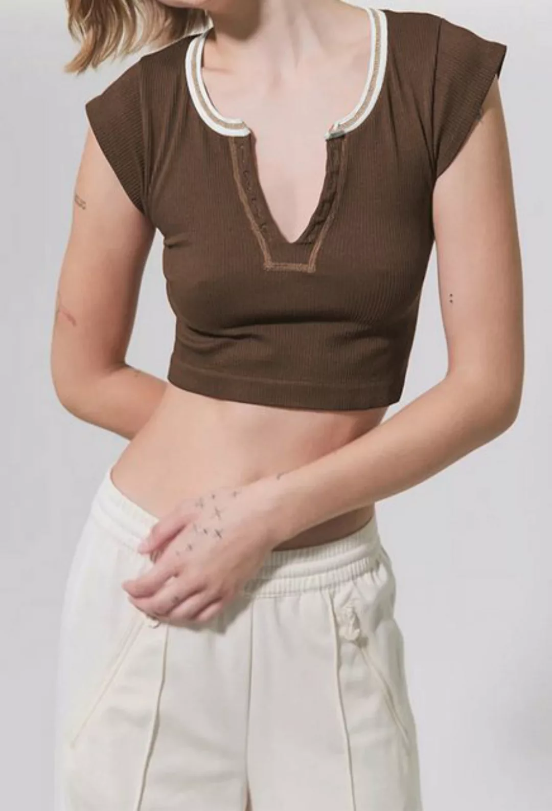 SEGUEN T-Shirt Schmaler Schnitt, Spice Girl Top (Ultrakurzes T, sexy und tr günstig online kaufen