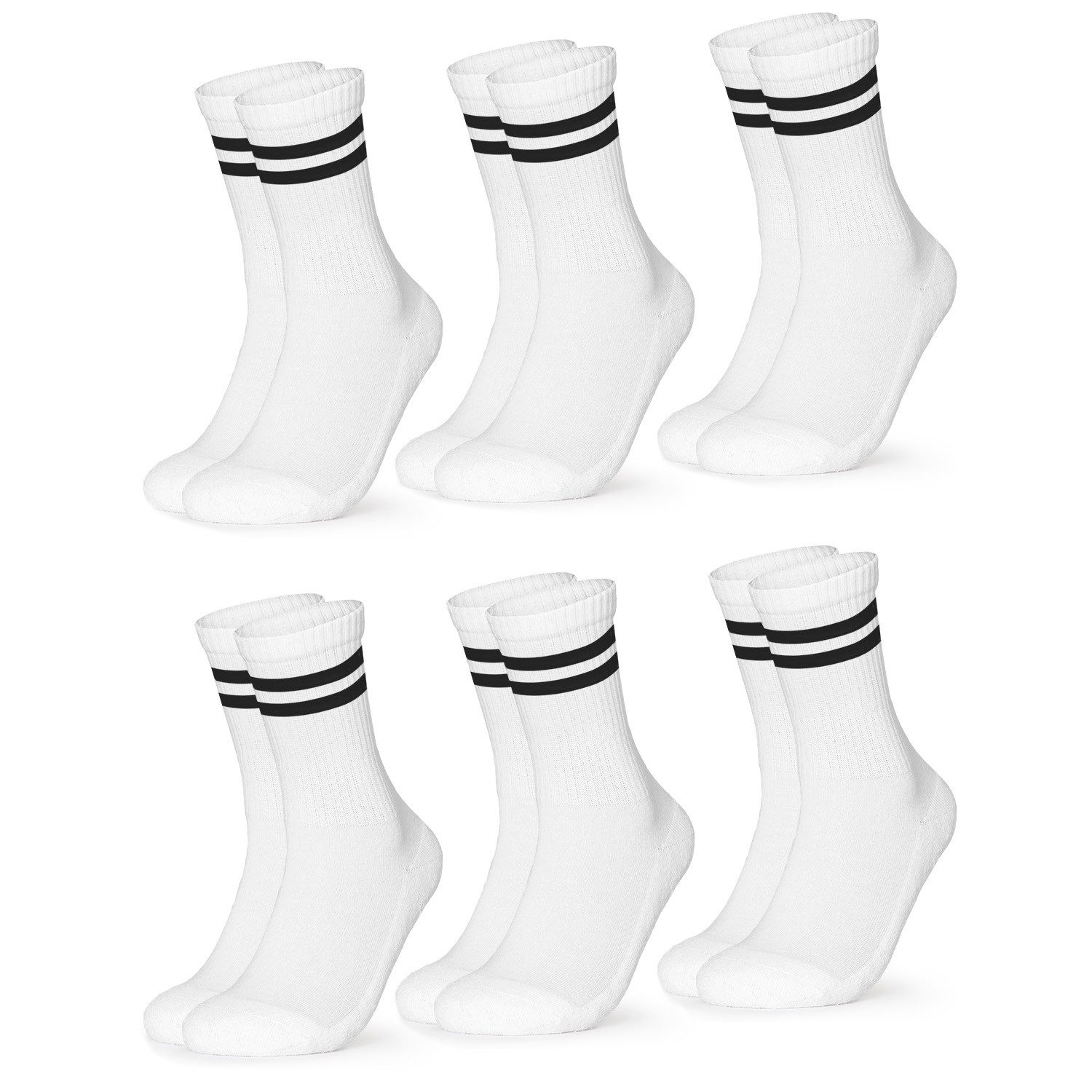 OCCULTO Tennissocken Damen Retro Tennis Socken günstig online kaufen