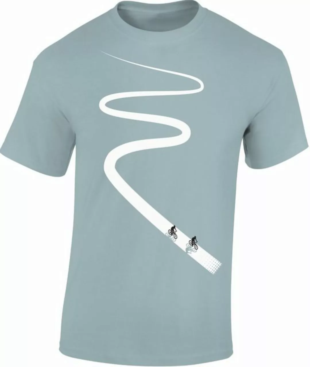 Baddery Print-Shirt Fahrrad T-Shirt : Radweg - Sport Tshirts Herren - Fun S günstig online kaufen