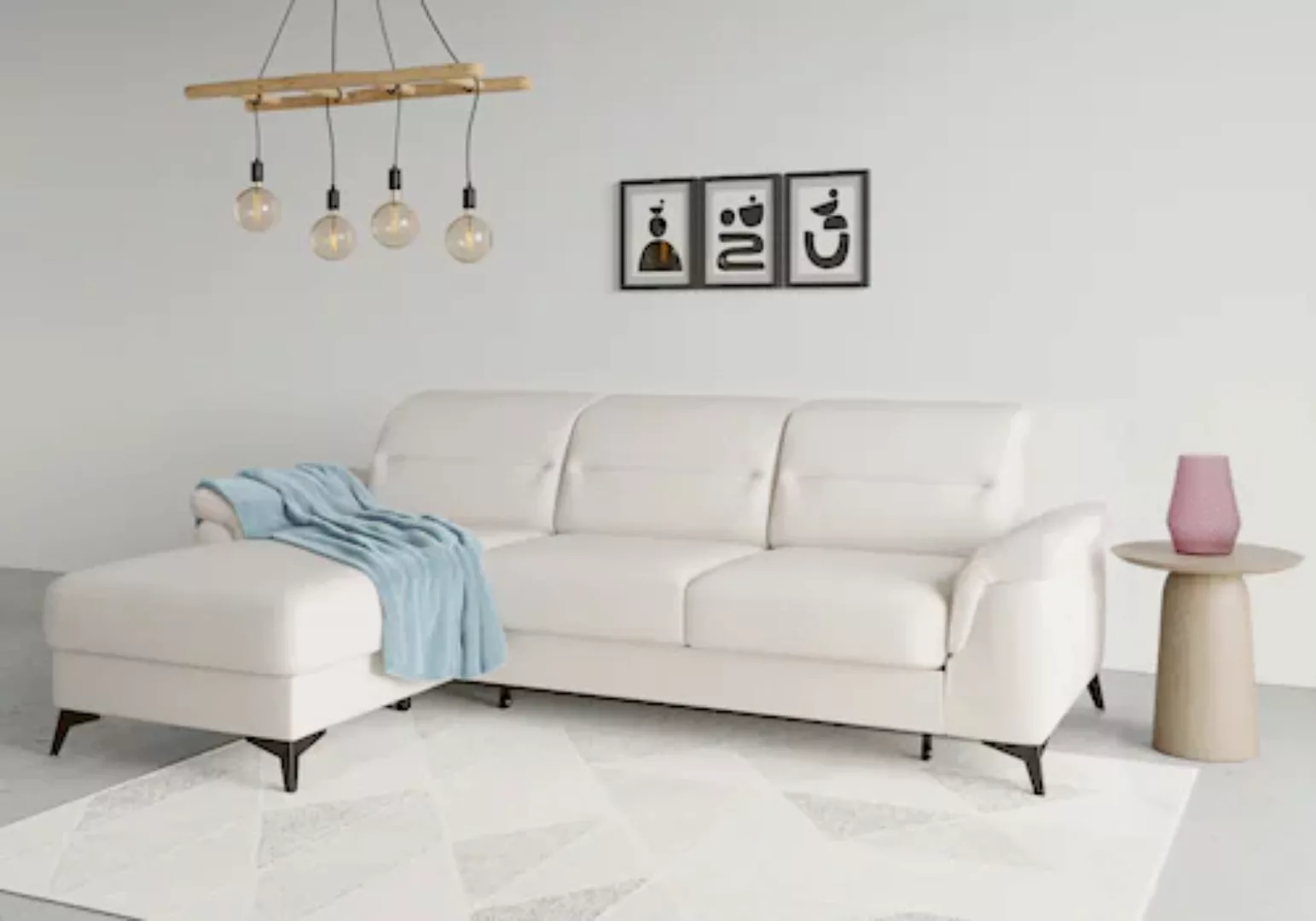 sit&more Ecksofa »Sinatra L-Form«, mit Recamiere, optional mit Kopfteilvers günstig online kaufen