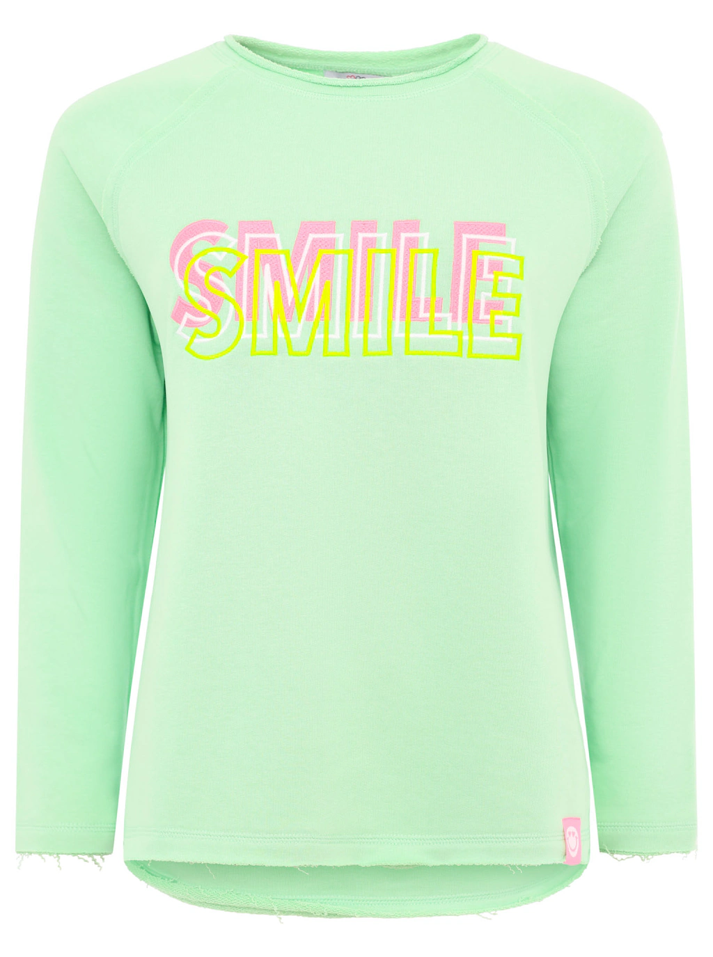 Zwillingsherz Sweatshirt ""Smile"", mit fröhlichem Statement-Print günstig online kaufen