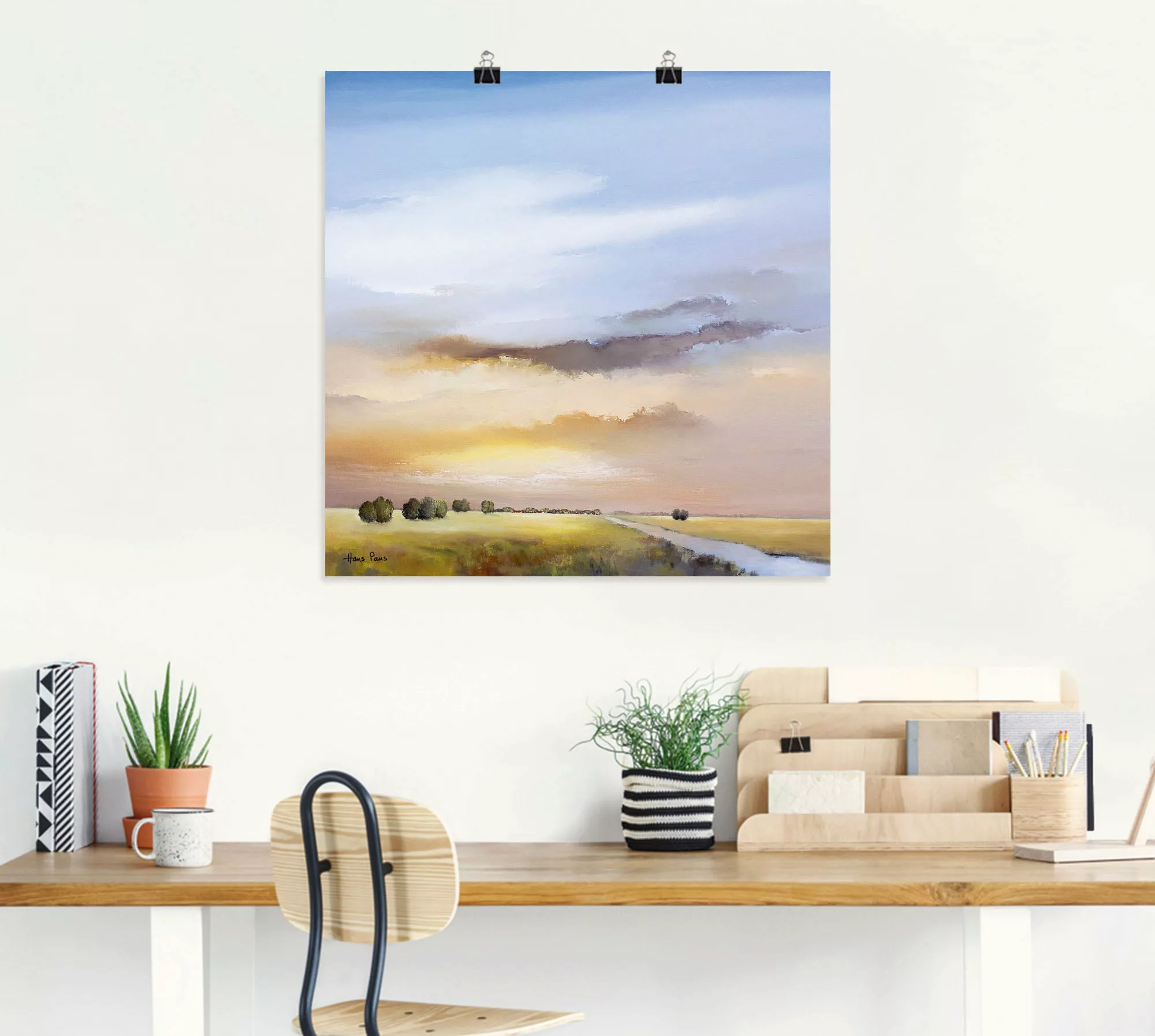 Artland Wandbild "Landschaft III", Himmel, (1 St.), als Leinwandbild, Poste günstig online kaufen