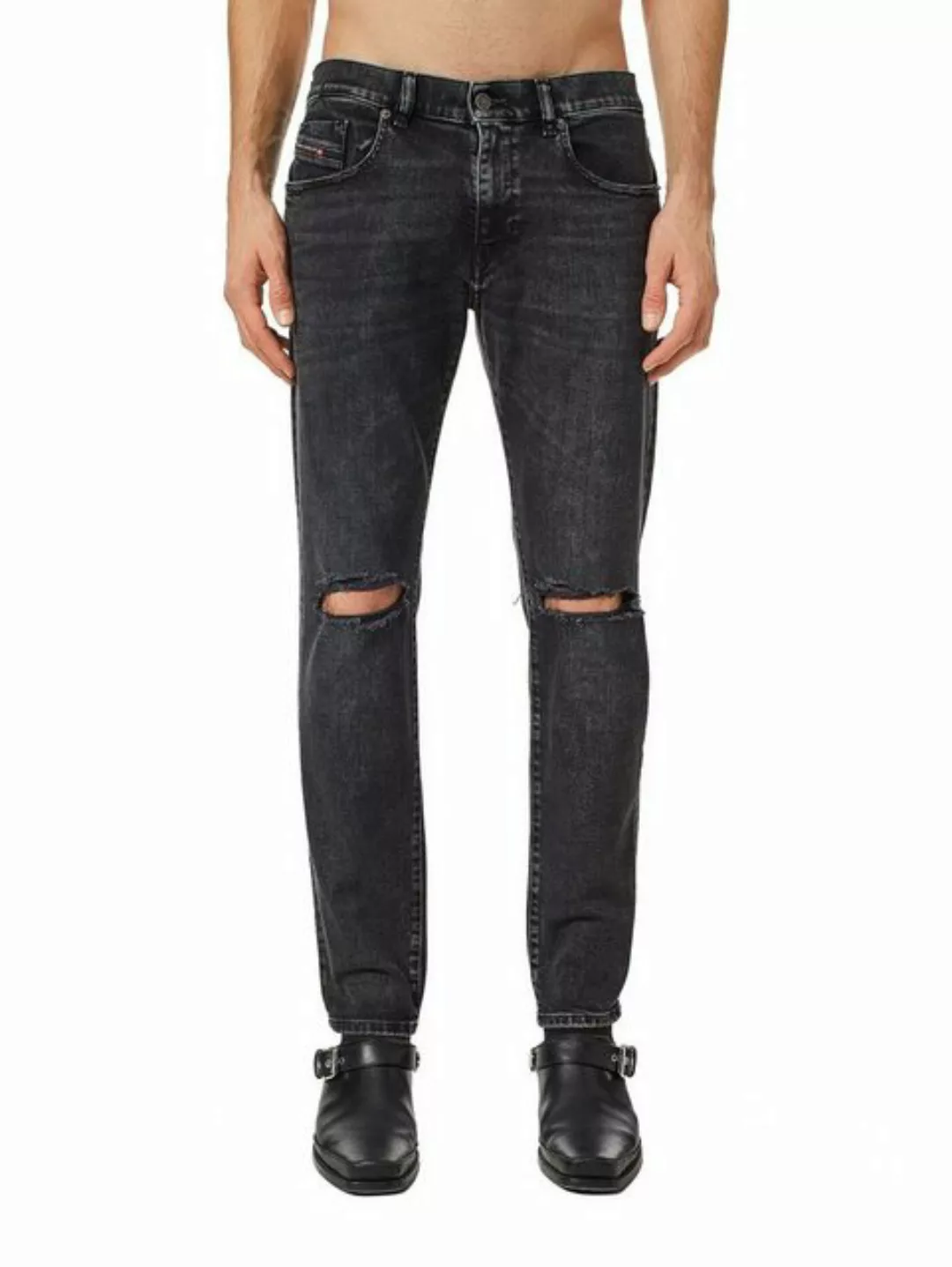 Diesel Slim-fit-Jeans Destroyed Stretch Hose - D-Strukt 09D19 günstig online kaufen